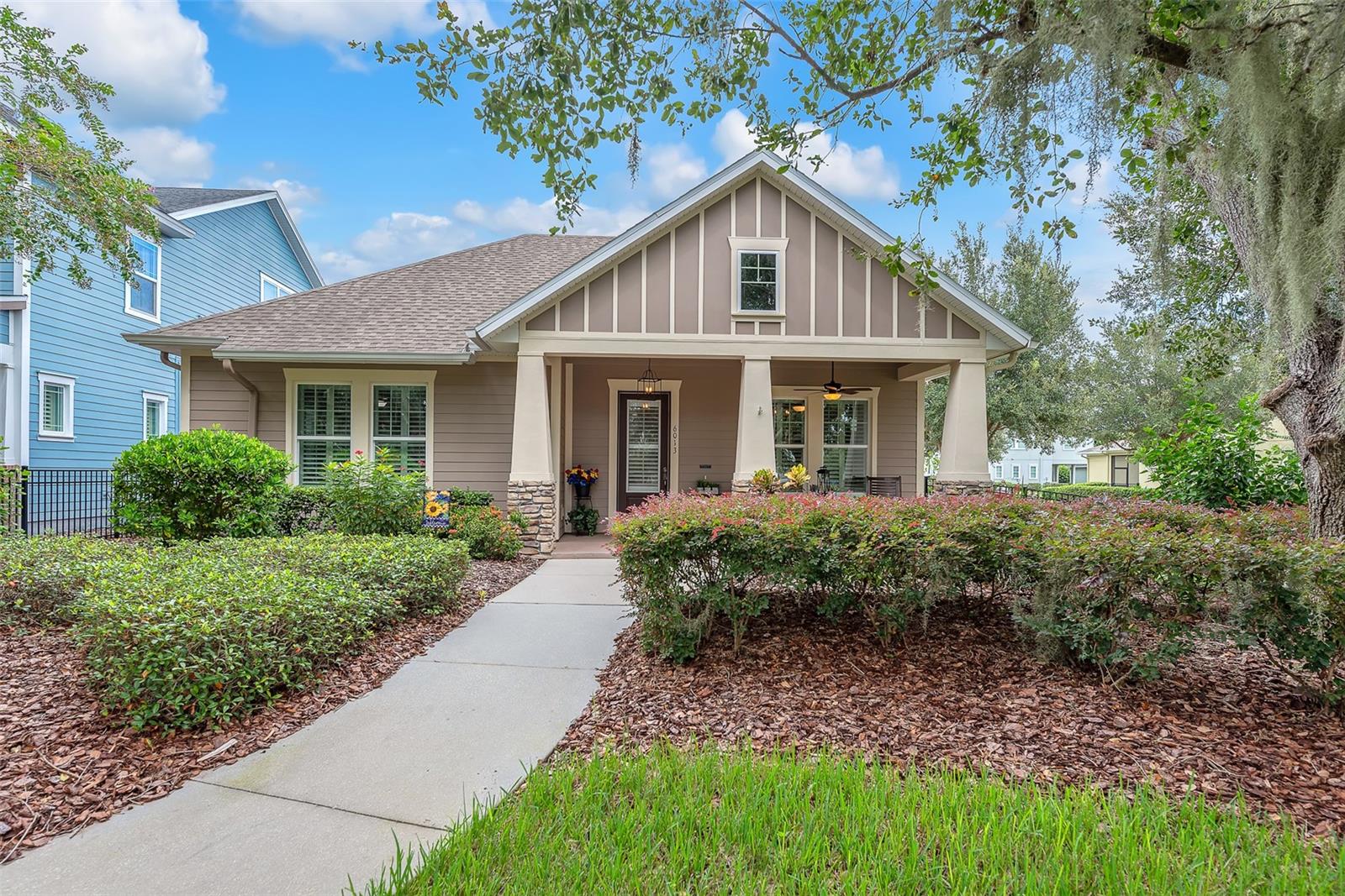 Welcome to this extraordinary home located in the highly desirable community of Fishhawk Ranch West. This exceptional home with 3 large bedrooms, dining room (or office) and 2 baths is nestled on a spacious oversized corner lot with a 3-car garage and fenced yard. The owners spared no expense on the lush landscaping and surroundings. As you enter the home from the spacious front porch, you will see an impressive array of premium upgrades throughout including Crown Molding, Engineered Hardwood Floors, Kinetico Water Filter to the refrigerator, Tankless Water Heater, Top-Down Bottom-Up Shades, Plantation Shutters and Quartz Countertops. The kitchen is a Chef’s dream with a large quartz island and 42-inch cabinetry, gas top, vertical oven and microwave which gives you a luxury cooking environment. The heart of the home is the Family Room and Kitchen which is ideal for large family gatherings or entertaining your friends. Retreat to the serene Primary Suite filled with natural light from large windows. The luxurious en-suite bath includes a double vanity with quartz countertops, double vanities, an oversized shower and an expansive walk-in closet with lots of storage room. Living in the Central Park area of Fishhawk Ranch means you are a part of an exceptional community known for its A-rated schools, within walking distance. Barrington Community Lakehouse overlooks Lake Hutto and features a clubhouse, firepit, playground, nature trails, fitness center and more! The Central Park Pool offers a pool with lap lanes and a splash zone for the entire family to enjoy. This home and community offers the best of both worlds—a beautiful residence with wonderful schools within walking distance and a wealth of amenities to enhance your quality of life. Schedule your showing today!