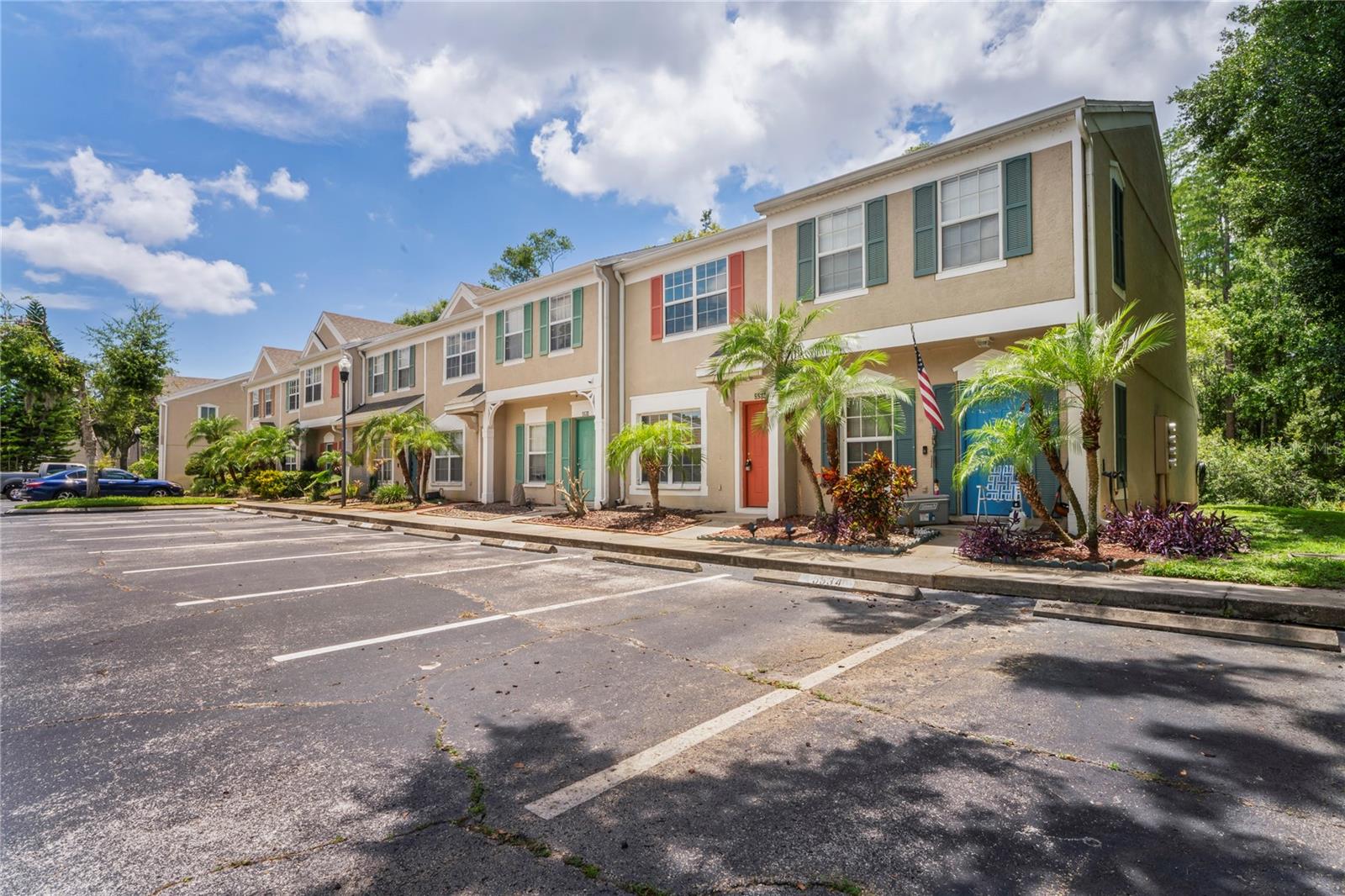 One or more photo(s) has been virtually staged. Welcome to 5532 Carrollwood Key Dr! This 2-bedroom, 1.5-bathroom townhome is located in the sought-after community of Carrollwood Key and offers nearly 1,200 sq ft of living space. Entering the home, you’ll notice the fresh paint and new carpet in the living room, which features a guest half-bathroom on the first floor. Flowing into the kitchen, you’ll love the convenience of having the washer/dryer space nearby and easy access to the screened-in patio. Outside, you can enjoy the views of nature as well as outdoor storage. Upstairs, both bedrooms have vaulted ceilings and new carpet. The master bedroom features two closets and direct access to the full bathroom, which has dual vanities and a combination shower/tub. Conveniently located near schools, shopping, and major roadways. Call to schedule a showing today!