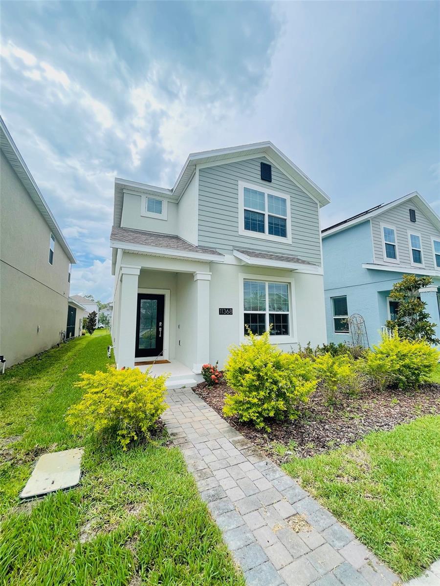 This spacious 4-bedroom,3-and-a-half-bathroom home features a two-car garage. Spread over two stories, this floorplan offers all the space your family will need. There is a family room, a kitchen with breakfast nook, a dining room, and an upstairs laundry room. A true DOUBLE BEDROOM MASTER SUITE, one downstairs and one upstairs- both complete with double sinks, walk in shower, and garden tub. For effortless quality time, the kitchen overlooks the dining room and family room on the main floor, while upstairs is a versatile Loft and two Secondary Bedrooms. Fun is just around the corner with a Resort-style pool, clubhouse, 24-hour Fitness Center, Tennis Courts, Picnic Area, Dog Park, and plenty of Playgrounds. A second Clubhouse with Pool and Basketball courts is under construction. Zoned for SunBlaze Elementary, Innovation Middle School and Lake Nona High School. This beautiful community is built on five pillars: Community, Nature, Health, Story and Home. Nestled in Orlando, Florida, Storey Park puts a new spin on storytelling. This family-friendly community is in close proximity to 417 and famous Central Florida attractions.