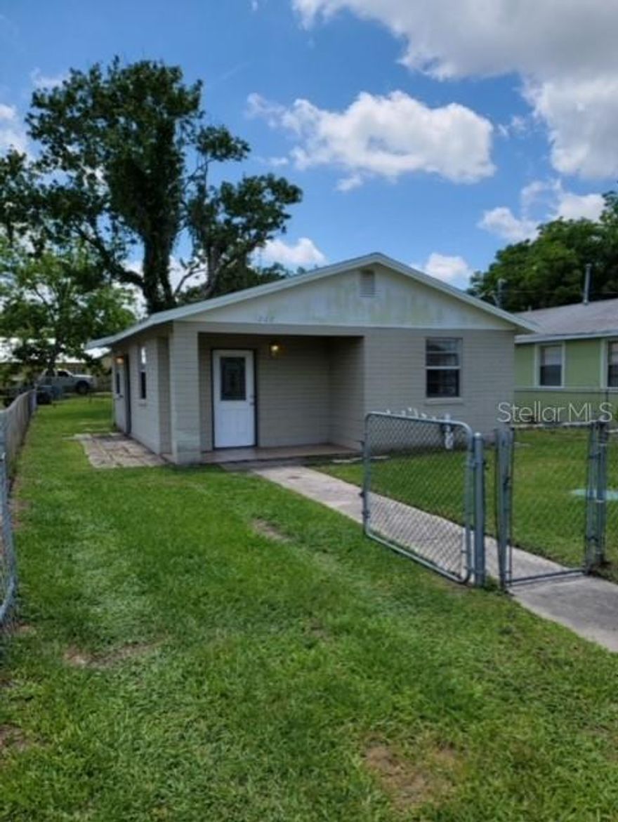 The price has been reduced and owner is ready to sell. This is the perfect home for a Real Estate Investor or a First Time Homebuyer! This is a 2 bedroom 1 bath Turn Key property that has been renovated on the inside and out. Features include New Roof 2018, New $6,000 Drainfield for the Septic System, Brand New Kitchen Cabinets, New Countertops, New Kitchen Sink, New Washer & Dryer installed 2019, and a large sized Fenced Yard to park work equipment or trucks. ;Water: City