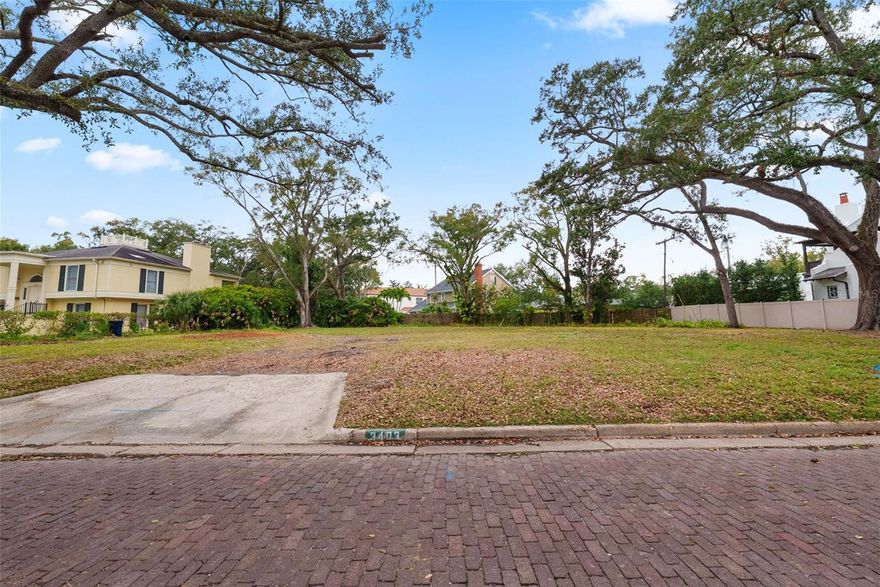 Build your dream home on this exceptional 14,016 sq ft vacant lot located in one of South Tampa’s most premier neighborhoods. Situated in an X flood zone, this high-and-dry property does not require flood insurance and benefits from high elevation, offering peace of mind and long-term value.

The expansive lot provides ample space for a custom luxury residence, outdoor living, and a pool—perfectly suited for today’s modern lifestyle. Enjoy the convenience of being in a top-tier school district with A-rated schools, along with close proximity to South Tampa’s best dining, shopping, and entertainment.

Rare opportunities like this don’t come often. Secure your place in one of Tampa’s most sought-after areas and bring your vision to life.