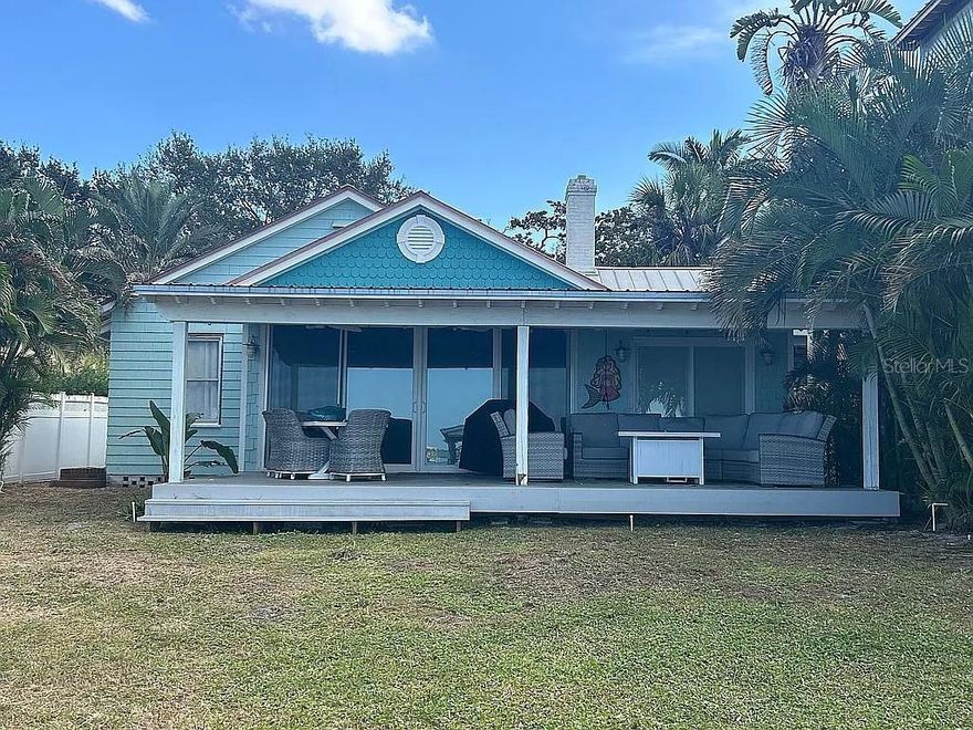 Right on Old  Clearwater Bay in Clearwater  , Fl. Sits a cozy cottage with spectacular views, its a 3/1/1..
Vaulted living room ceiling with open beams, fireplace, New, 16 inch high entryway, privacy fence, back porch to watch the  sunsets, privacy gate with additional service entry. Needs some  Rehab and dock work. .
 Waterfront Property!!!!!!!!
