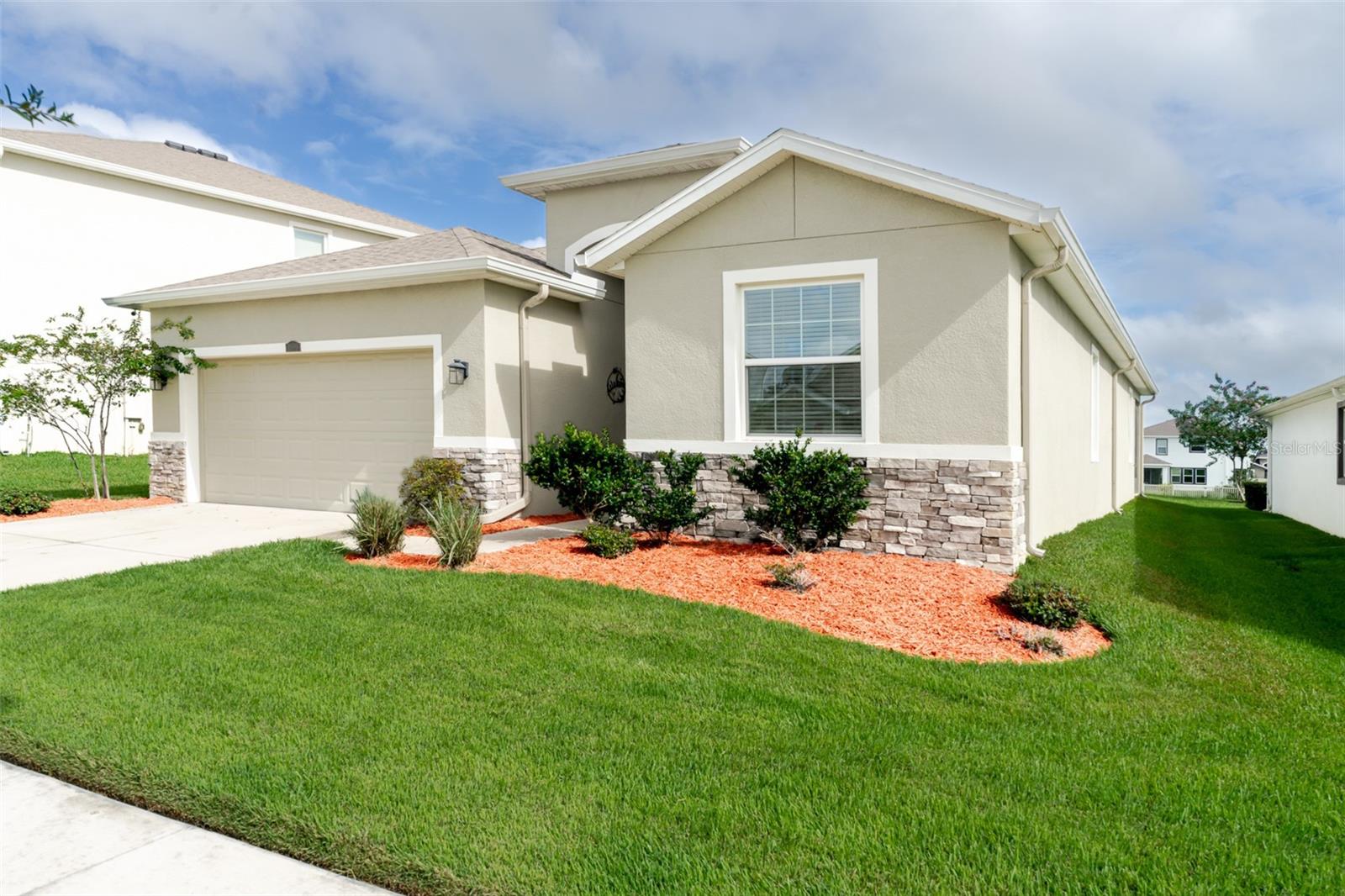 Highly Desirable MIRADA LAGOON COMMUNITY! Mirada offers a Truly Unique Lifestyle with its STUNNING 15-ACRE LAGOON, perfect for peaceful living! Enjoy swimming, kayaking, paddleboarding, and scenic nature trails for walking, running, and biking. There's also a playground and dog park for added enjoyment. With so much to offer, MIRADA is more than just a home— it's a way of life! This popular floor plan features an OPEN-CONCEPT living space, ideal for gathering with family and friends., 4 spacious BEDROOMS, STAINLESS-STEEL APPLIANCES, and a WATER SOFTENER and FILTRATION SYSTEM. The quarterly HOA fee includes high speed internet and cable for your convenience. Don't miss out on this Incredible Opportunity to live in one of Florida's most sought-after communities!