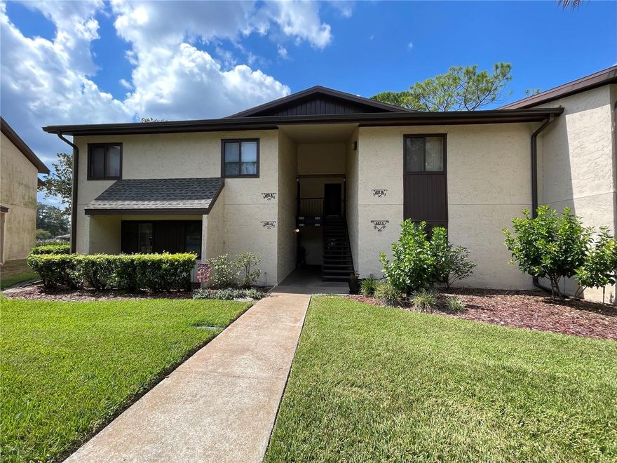 Lake Sparkle OASIS Water front living!!! Just a few miles from the villages.  FABULOUS 2 Full Bedroom and 2 Full bath condominium on Beautiful Lake Sparkle, surrounded by the golfing community and WATER!!!  1 Miles from The Country Club at Silver Springs Shores ...Enjoy all that lakefront has to offer! You will love the updated bathrooms and kitchen.  Bathrooms have NEW vanities with Marble  countertops and new toilets. Kitchen has NEW SS Appliances and FULL size washer and dryer!! Plenty of counter space and a pass though to the dining room .  The Dining room has extra storage with a closet, a corner hideaway and cabinets under the pass through!
Lake views from the kitchen, dining room , living room and your lanai. Primary bedroom has so much living space you can have a kingsize bedroom suite set and plenty of room to walk around.  Enjoy the oversized walk in closet and extra closet space attached to the bathroom entrance.  You will love the lanai with the tiled floors and new windows for the spectacular sunset views.  Lanai also has another outer storage closet for more space. Brand New Roof.  Enjoy the community pool and and also the Silver Springs Community Center. This is Free to all Condo Owners. You pay $5 for a laminate badge and you receive free membership. 3 Pools, 1 Jacuzzi, Pickleball, Fitness Center, a lake and so much more to enjoy. Parks, Doctors, Shopping, Restaurants within minutes. Silver Springs State Park is 8 miles away and the World Equestrian Center is 19 Miles away.This is a Cash purchase. Schedule your private tour today!