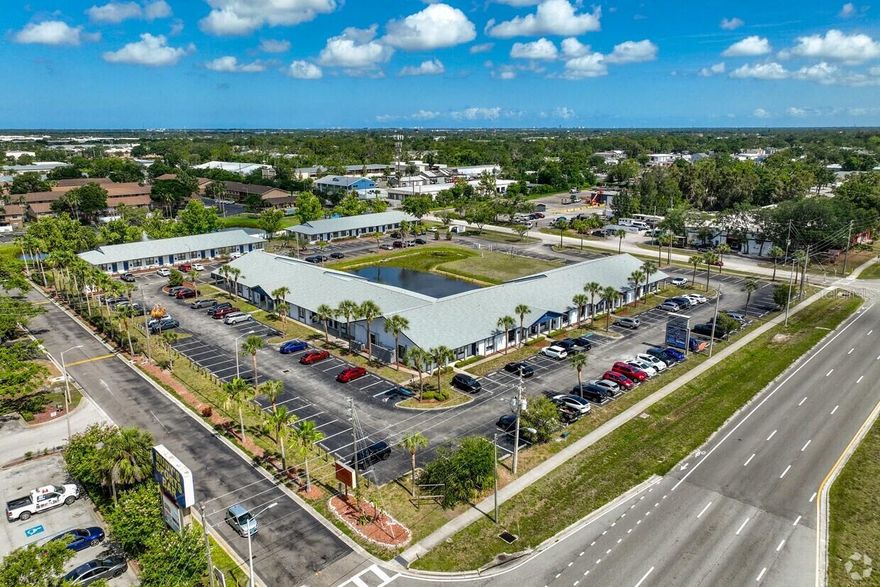 Move in ready commercial office-medical space available for lease in Pinellas County. Newer 2005 block construction building with 9ft ceilings. Space is built out professionally with formal reception desk, 2-4 large conference rooms,  10-12 private offices, kitchen area for employee/ staff dining/ break room, media room, file room, 4 ADA compliant bathrooms. Previously leased to Medical office tenant and Professional service tenants. Park Village North sits on 4.5 acres of excellent frontage off 66th street and Bryan Dairy Rd in Largo/Pinellas Park. Offered at $20/sqft, negotiable with 3-5 YR lease NNN, with 0.15sqft for CAM that includes water, sewer, trash, property management, and open parking over 208 spaces including ADA. Individual suites available starting at 810sqft with or without private bathrooms, up to 6,000.
Park Village North is located in Mid-Pinellas County location with easy access to I-275- Tampa, St. Petersburg, Clearwater, Beaches, and central to one of the most densely populated counties in the state. Averaging 47,000 vehicles per day, PVN, sits on 4.5 acres of premium single story 2005 block construction commercial office-medical-retail space. Many upgrades include: 208+ paved and striped parking lots, new roofs in 2022 on all buildings, new modern tile and plumbing fixtures in common area bathrooms, landscape, pest control, pond and drainage improvement, and drainage improvement. Located in a non-flood zone, PVN currently has 800sqft individual suites to 6,000sqft built out space available. The majority of suites have been freshly painted, feature commercial carpet or waterproof luxury plank flooring, newer LED lights, newer central hvac systems, partial- full builds out available, plumbing fixtures, metered separate for electric. CAM monthly fee includes sewer, water, trash, landscaping, irrigation, exterior painting, pressure washing, parking lot paving/upkeep, pond retention area, exterior pest and termite control ,common area bathrooms, and management. Landlord is currently offering 12 MONTHS of no CAM Fees with any lease executed 3 years or greater for qualified credit worthy tenants with minimum 2 years of business or more.