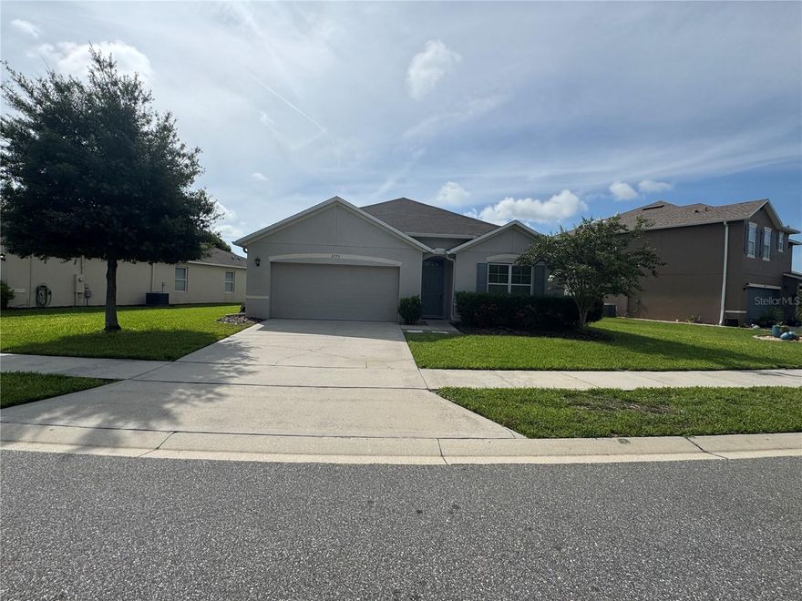 Welcome to the beautiful Sabal Lakes community! This all-concrete block constructed Cali model offers a spacious one-story layout designed for modern living. Step inside to discover an open concept kitchen that seamlessly overlooks the inviting living area and dining room, perfect for entertaining family and friends. The well-appointed kitchen features black appliances, a generous island for meal prep, and a spacious pantry that provides ample storage for all your culinary needs. The private primary suite, located at the rear of the home, boasts a luxurious en-suite bathroom with a double sink vanity, a spacious shower, and a sizeable walk-in closet. Two additional bedrooms at the front of the home share a second full bathroom, while a versatile fourth bedroom can serve as an office, den, nursery, or guest room—perfect for accommodating your lifestyle. Enjoy outdoor living with sliders that open to a covered lanai, overlooking a large partially fenced backyard ensuring your tranquility and privacy. For the active lifestyle, Sabal Lakes provides amenities such as nature trails and a community pool and the New Smyrna Multi-Use Trail is just minutes away. Located near I-95, schools, shopping, and medical facilities, and only 15 minutes from the beach, you'll enjoy easy access to everything New Smyrna Beach has to offer. The landlord covers yard maintenance, weed control, and exterior pest control, while tenants are responsible for electric, water, trash, and sewer—all on a single bill. Prospective tenants will need to provide a background screening, HOA application, and the rental requires first month's rent and security deposit. (There is a $59 one-time application fee per adult, $150 per household HOA application, a security deposit of one month’s rent, and applicable fees for pets-$200 non-refundable pet deposit + $25/month per pet. Applicants must have a combined monthly income of at least  2.7x monthly rent). Hurry and secure this fantastic rental opportunity—it won't last long! Please note, this is a non-smoking property. Don’t miss your chance to live in this beautiful home!