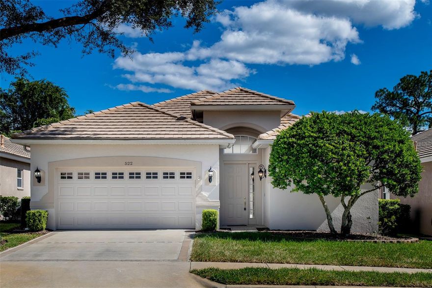 One or more photo(s) has been virtually staged. Welcome to 522 Newhall Lane, located in the gated Westridge community just a mile from DeBary Elementary. This is a one-of-a-kind home that beautifully blends craftsmanship, comfort and care. Lovingly built and maintained by the original owners, this residence stands apart with its high-end finishes, thoughtful upgrades and attention to detail that you simply won't find elsewhere in DeBary. From the moment you arrive, the quality is unmistakable.  The expansive living room & dining room provide sophistication for more formal occasions. The rich, solid American cherry cabinetry with Baldwin hardware anchors the elegant kitchen which features Kitchen Aid stainless steel appliances, including a 4-burner natural gas cooktop, 36" convection/microwave oven, 48" refrigerator/freezer and 2-drawer dishwasher. Complementing the custom-designed kitchen is a spacious dinette with a beveled glass window overlooking the courtyard and a family room with an abundance of storage including a wine refrigerator for family time and those less formal get-togethers. Every solid-core bedroom door and louvered closet door is custom-made, adding to the sense of quality and refinement. The cherry cabinetry carries through to the three bathrooms, the well-appointed office and even the laundry room. Designer lighting fixtures, along with premium bath fixtures and tile finishes tie together a timeless interior look. The home's bright and thoughtful layout offers flexibility for a variety of lifestyles, including entertaining up to 20 guests at a seated holiday party with an on-site chef-prepared and served multi-course dinner. The 3rd bedroom with its ensuite bathroom has its own entry off the courtyard's entry hallway and provides a perfect retreat for a beloved family member or treasured guest, offering both comfort and privacy in a serene setting. Function meets beauty in this well-equipped home, complete with a whole-house natural gas-fired generator, tankless water heater and water conditioning system. The stunning 22' x 55' walled and screened courtyard offers a private outdoor retreat perfect for entertaining with a natural gas line for your grill and a spa circuit ready to be activated for your hot tub. Recent improvements make this home truly move-in ready. The HVAC system was replaced in late 2024, in mid-2025 light oak engineered-wood flooring replaced the original engineered-wood flooring complemented by the painted interior. The original porcelain, travertine and ceramic tile flooring has been cleaned and the grout sealed for long-lasting beauty. Both front and rear lawns were replaced in the Fall of 2025 and the grass is filling in nicely. The home has also been cleaned, so all that's left to do is move in and start making new memories. Built with pride and maintained with care, this property combines custom design, enduring materials and thoughtful updates. It is a true gem that you will be proud to call home.