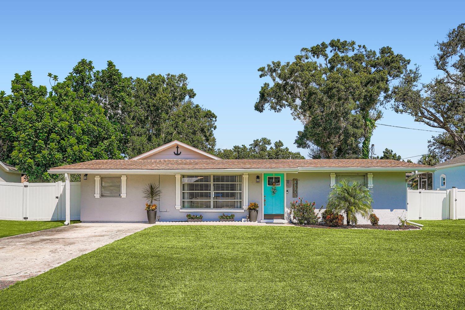 PERKS..SELLER OFFERING $2,000 TOWARDS BUYERS CLOSING COST OR RATE BUY DOWN,TRANSFERABLE FLOOD INSURANCE,NEW HVAC 7/2024,New STAINLESS STEEL REFRIGERATOR, UPDATED ELECTRICAL WIRING,BOAT STORAGE IN LARGE BACKYARD, PUBLIC BOAT LAUNCH A FEW BLOCKS FROM HOME,VACATION RENTALS ALLOWED!
This REFRESHED Bradenton home is move-in ready and located just minutes from Anna Maria Island. Inside, the split-bedroom floor plan offers privacy and flexibility. The main living space features luxury vinyl plank flooring and a shiplap accent wall that adds coastal vibe.The kitchen is finished with granite countertops, a breakfast bar, and updated cabinetry, flowing easily into the living/dining area. Bathrooms have also been refreshed with modern touches. Recent improvements include a BRAND NEW REFRIGERATOR, NEW HVAC SYSTEM (2024) and UPDATED ELECTRIC WIRING. A large laundry and storage room with outdoor access adds convenience. The backyard is fenced with a deck perfect for entertaining! Bring your boat this home offers side-yard parking with easy gate access,the PUBLIC BOAT LAUNCH just up the street on 64 makes getting in/out on the water a breeze.NO HOA AND SHORT TERM RENTALS ALLOWED.. MOVE IN READY IT DOESN'T GET ANY EASIER THAN THIS!!