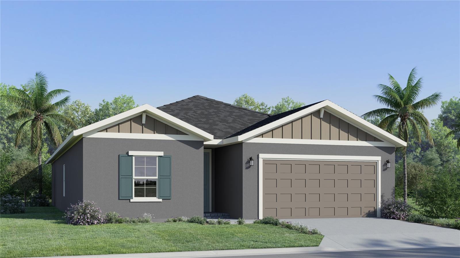 Under Construction. This new single-story home delivers low-maintenance living and modern comfort in an elegant design. At the heart of the home is an open-concept layout shared among the kitchen, dining area and a sprawling family room with a large covered porch, perfect for seamless indoor-outdoor activities. It’s complemented by a flex space for versatile needs and a total of three bedrooms to provide peaceful retreats.