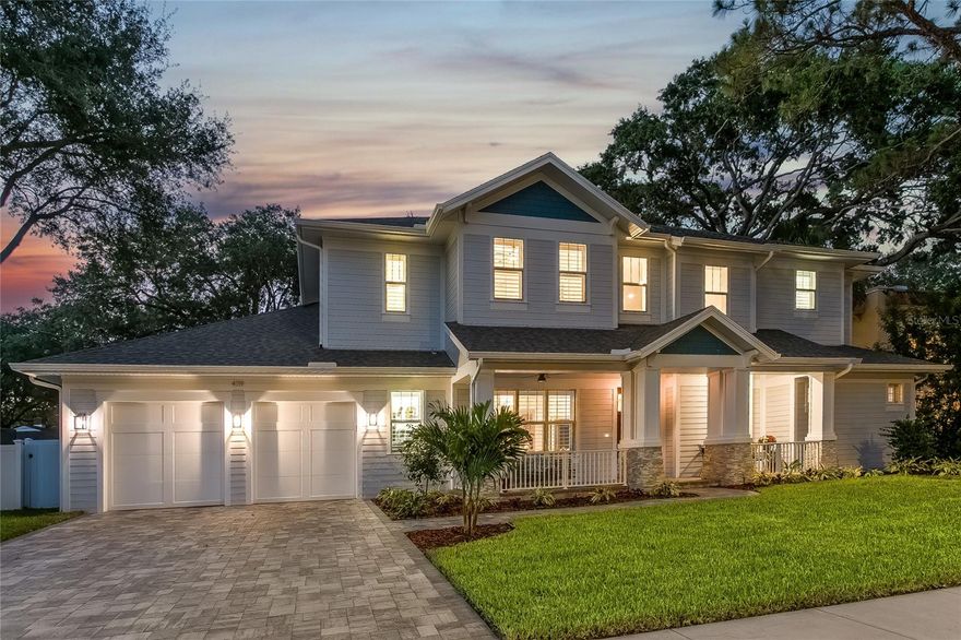 Welcome to the epitome of luxury. This exceptional custom built smart home offers an unparalleled lifestyle you must experience in person to truly grasp the significance of its tailor-made features. Situated in the prestigious South Tampa neighborhood of Virginia Park, this home is a true masterpiece crafted with the finest materials and cutting edge technology, all designed to cater to your every need. The recently updated exterior and interior paint, along with all new landscaping and sod, create a welcoming atmosphere. As you enter the gorgeous 8 foot custom mahogany door, you are greeted with soaring vaulted ceilings and 28 feet of oversized sliding glass doors that fold into each other, seamlessly, blending the indoor and outdoor space. This design allows easy access to the expansive covered Lanai with travertine pavers and features a stunning, heated saltwater pool and spa. In the living area, the stacked stone wall is accentuated by an electric fireplace and a unique 150 year old axe cut wood mantle adding character and style. The top-of-the-line kitchen is perfect for all your culinary endeavors with a Sub-Zero, paneled, 6' x 3' refrigerator and 6' x 3' freezer, offering ample storage. While the Jenn Air gas cooktop with oversized hood and 2 Jenn Air built-in ovens provide excellent cooking capabilities. There is also a custom paneled Jenn Air dishwasher and built-in wine fridge. All of these appliances are complemented by wood cabinets and stunning Delicatus white granite countertops, island and a dry bar. Entertainment is taken to another level with a 20’ x 16’ game room leading directly into a soundproof theater. The theater is equipped with 120" screen and state of the art 4K Sony HDR home theater projector, creating a captivating cinematic experience. One notable highlight of the property is the Elevator providing convenient access to the second floor. This spacious home has five bedrooms, each accompanied by its own en-suite bathroom and walk-in closet. The primary suite is a sanctuary of comfort, showcasing a lavish bathroom. The stacked stone wall gives a touch of rustic charm to the double entry into the walk-in shower with built-in bench and 3 shower heads, providing a spa-like experience. The vintage freestanding, soaking tub with signature Telephone faucet makes the space a true retreat after a long day. The versatility of this home excels with the thoughtfully designed in-law suite or au pair room on the first floor. This space is perfect for privacy and comfort. Off the oversized 2 car garage there is a 8' x 8' air conditioned storage room with a second washer and dryer hookup and shelving units. Providing the perfect solution for keeping your seasonal and extra possessions safe from the elements. Words can only paint a partial picture of the splendor that awaits. Experiencing it firsthand is a must, it’s a testament to the art of fine, comfortable living. Room Feature: Linen Closet In Bath (Interior In-Law Suite).