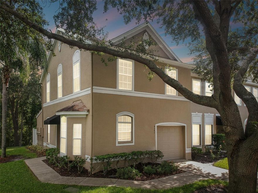 WOW! Great LOCATION! This townhome offers 1336 of living space. Fully renovated 3 bedrooms, 2.5 bathrooms, one car garage townhome is located in a Gated Community of Trafalgar Square in the Carrollwood Area. This end unit allows for maximum privacy with a beautiful side yard, pond views, conservation views and pathway leading to the pool and amenities area, super close by! Everything in this townhome is NEW! Entry opens up to the living room and kitchen areas. Kitchen has all new stainless steel appliances, solid wood cabinets and quartz countertop with an eat-in breakfast nook. Full pantry closet for use. Side door leads to the single car garage. The living room is bright with french doors leading to the patio area. For convenience there is a half bathroom. Heading upstairs, the master suite with master bathroom is very spacious, tons of natural lighting. Laundry closet with washer and dryer is conveniently located upstairs as well as two additional bedrooms and a full bath. The outdoor oasis, screened patio has picturesque views, private and perfect for relaxing or entertaining! TO APPLY for rental application: Screening includes credit/background check, income verification and rental history verification. Application Fee: $50 per adult, 18 years of age and older (non-refundable) Lease Initiation: First months rent and Security Deposit due at time of Lease agreement. HOA approval required $150 per Adult, one time fee. No Pets. Great Gated Community, well maintained. Location is ideal and close to everything. ENJOY being close to the interstates, malls, shopping, dining and downtown Tampa and to the Beaches! Home Sweet Home!