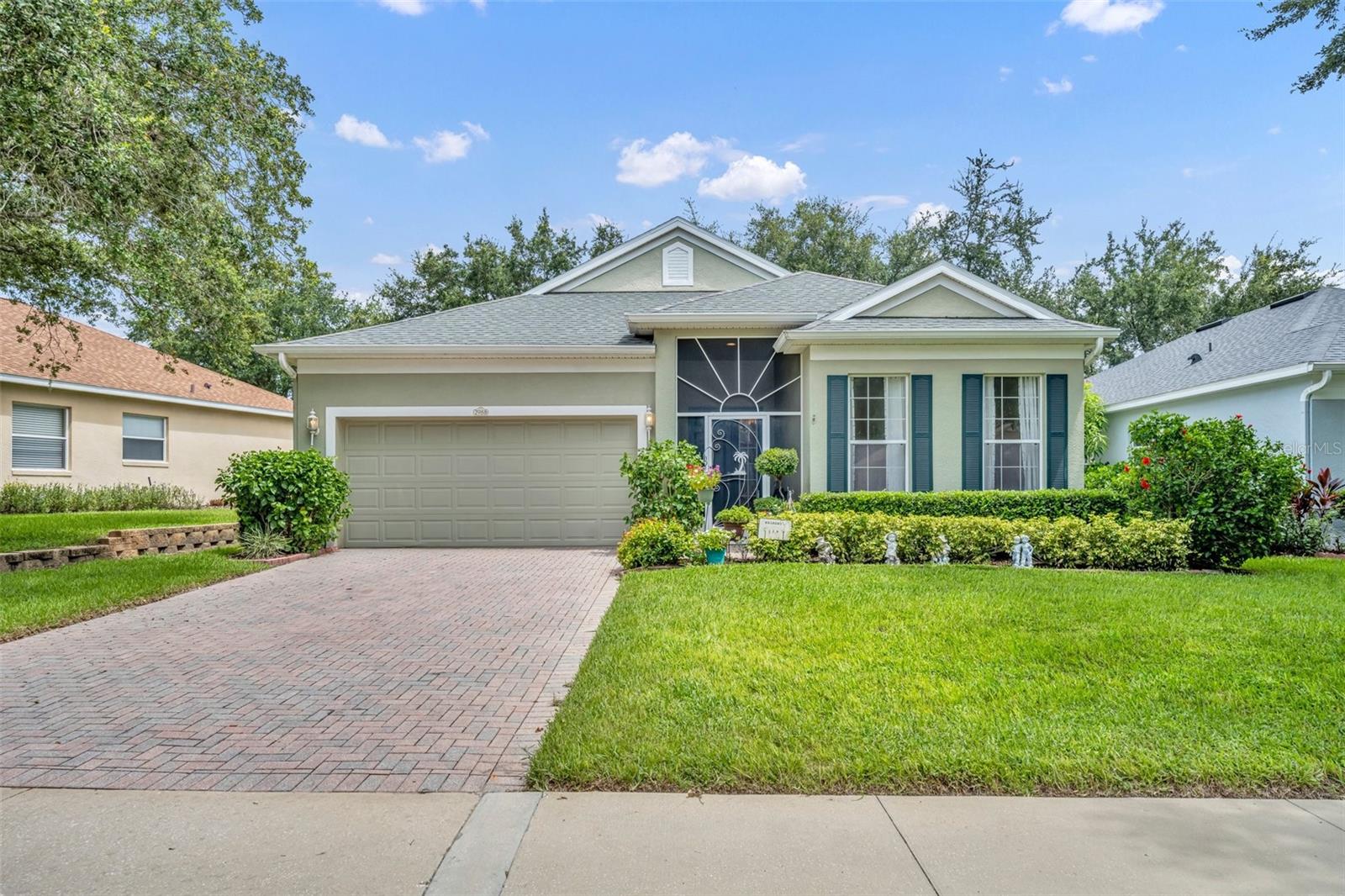 This 55+ community boasts an opulent lifestyle. Enjoy Golfing or just watch from your back patio which overlooks the 4th hole fairway. The 28,000 s.f. Clubhouse consists of over 40 clubs with scheduled activities including Bocce, Shuffleboard, 8 clay tennis courts with pavilions, excercise classes and Yoga. The association is affiliated with a training center, social clubs, Arts and Crafts, and many more. The Clermont National Golf Course has 18 holes which were recently renovated revealing the hills and valleys of Clermont. Other games and activities include a Billiard room, meeting rooms, T.V. room, Library, ballroom and much much more. Owner will pay for the association fees and clubhouse access key. Internet, Cable, T.V., Lawn Care and pest control included in rent. Luxury Vinyl Flooring throughout. Furniture have been staged and not included. Flex room can be converted into an extra bedroom. All measurements are approximate and should be verified. New Washer and Dryer included.
