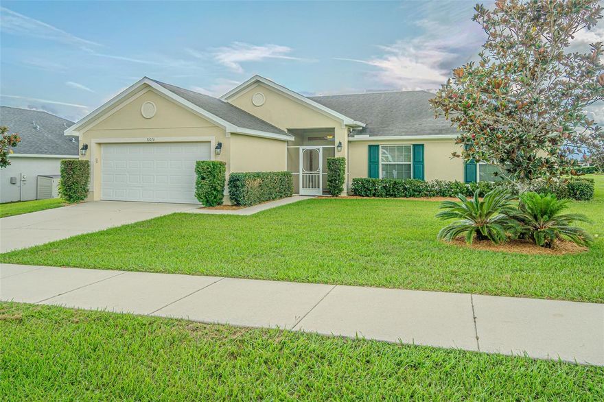 Welcome to this WELL MAINTAINED, ONE OWNER, four-bedroom, two-bath, two-car garage home perfectly situated on a PREMIUM golf course lot overlooking Tee #2 in Sherman Hills Golf & Country Club!  The sellers invested $15,000 extra for this prime lot, offering direct golf course frontage with no rear neighbors—just peaceful greens and open skies. This beautifully maintained home has exceptional curb appeal, highlighted by mature landscaping with four magnolia trees, a screened front entry, and a screened back lanai that provides the perfect place to relax while enjoying the serene golf course views. Inside, the home features an open great room plan with a spacious layout ideal for both everyday living and entertaining guests. The kitchen showcases wood cabinetry with crown molding, granite countertops, ceramic tile flooring, and a quiet Bosch dishwasher, while the foyer and wet areas are also finished in ceramic tile for easy maintenance. The split floor plan includes a private owners suite with a walk-in closet and shower/tub combo, while the flexible front room can serve as a formal dining room, office, den, or fourth bedroom (it has a closet) to fit your lifestyle.  Additional upgrades include R50 insulation over the garage with Borax infusion for pest resistance, an in-wall termite bait system, gutters, a 4-foot vinyl fence (2025) perfect for children or pets, and a 2019 water heater still under warranty. The home also offers a sprinkler system, laundry room with added shelving, and blinds and shades throughout. The two-car garage comes equipped with an opener for added convenience.  As part of the Sherman Hills community, residents enjoy low HOA fees of only $200 per year, NO CDD fees, and resort-style amenities including tennis courts, a clubhouse, recreation center, community pool, pro shop, putting and chipping greens, and the popular 19th Hole Restaurant and Bar. Golf enthusiasts will love living in the heart of this inviting community surrounded by rolling hills and meticulously maintained fairways.  For peace of mind, major systems include a ROOF (2015), AC (2015), and electrical and plumbing (2015). Best of all, this high-and-dry lot is NOT in a flood zone. The location is ideal, with quick access to I-75 and State Road 50, making commutes to Tampa, Clearwater, and Florida’s Gulf Coast beaches a breeze. You’ll also find nearby shopping, dining, medical facilities, top schools, and outdoor recreation like the Withlacoochee State Trail and local parks. This move-in-ready home offers a rare opportunity to enjoy the golf course lifestyle at an incredible value. Don’t miss your chance to see it in person... CALL TODAY!
