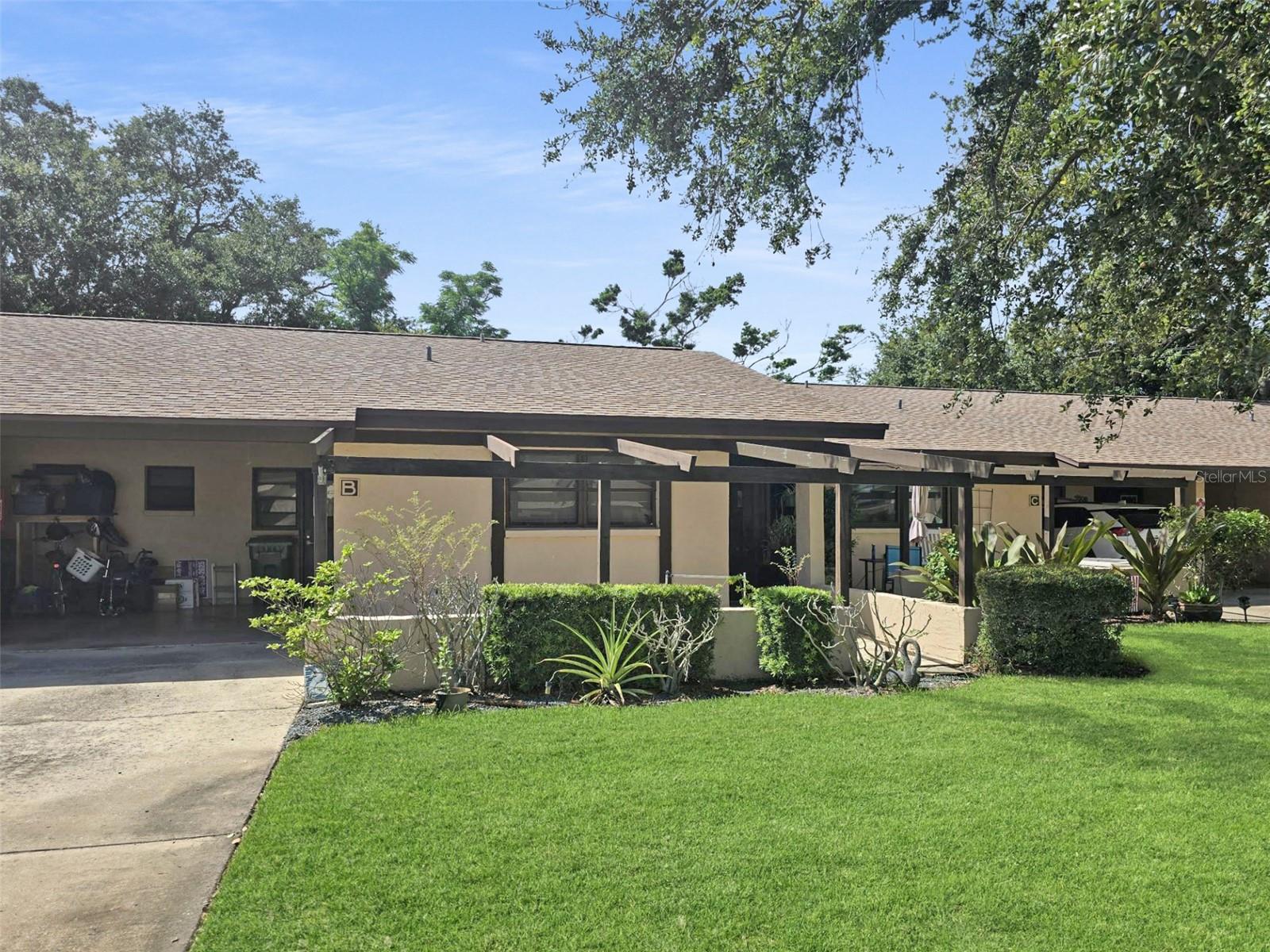 Annual rental available in the desirable Villas of Pointe West community in Bradenton. This beautifully maintained 2-bedroom, 2-bath villa offers a thoughtfully designed split floor plan, complete with a washer and dryer and a convenient carport. Step inside to find an updated kitchen and bathrooms, fresh flooring, and modern paint, creating a bright and inviting space that feels like home from the moment you walk in. Relax and unwind on your private screened lanai provides a calming view, perfect for enjoying relaxing with your favorite beverage. This welcoming community is not age-restricted and offers fantastic amenities, including a heated pool, a clubhouse for social gatherings, and shuffleboard for a little friendly competition. The location is ideal just minutes from great restaurants, shopping, and top-notch medical facilities, including Blake Hospital. Best of all, you’re only about six miles away from the stunning Gulf beaches that make this area so special. Basic cable, internet, and lawn care are included through the HOA for added convenience. A resident benefits package is also available for an additional $35 per month. The community includes basic cable, internet, (Xfinity) pest control and lawn care. Small dog accepted.
