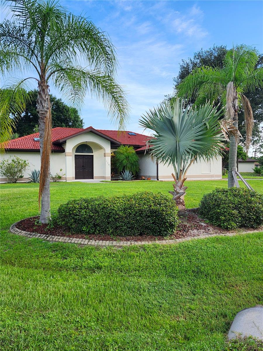 READY....SET....COME FOR THE WINTER! 3 bedroom, 2 baths, 2 car garage, Heated pool in an excellent neighborhood. Perfectly appointed. Large home, Big lanai area. King sized bed in master and queens in both guest bedrooms. Inside Utility Room. Super Clean. Newer Laminate Flooring! SORRY NO PETS!