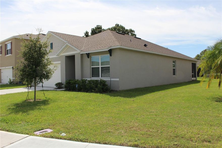 Centrally located to everything lake County has to Offer! Welcome home! This home is move-in ready and is ready for you! Come take a look at this newly built home by DR Horton. The model is the Aria, and is perfectly located near a quiet Cul-da-sac in Greenbrier subdivision in Tavares. This 3/2 home offers an open floor plan with a split bedroom layout. Entertaining is a breeze in this newly concrete block built one-story home that offers an optimizing living space with an open concept kitchen that overlooks into the living room, dining room, and screened lanai. This kitchen makes cooking a piece of cake! The kitchen has everything you need including a breakfast bar, Whirlpool stainless steel appliances, and a spacious pantry for extra storage. The Owners Suite is located at the back of the home for privacy, and the bathroom features a double vanity sinks, walk-in shower, closet and a private area for the commode. Two additional bedrooms on the other side of the house and in between is where the second bathroom is located. This home also features a pleasant laundry room space with a privacy door. This home has a connected smart home system. This house is perfectly located in Tavares and is minutes to Advent Health Waterman, Publix, Starbucks, Pinecrest Academy School, and other places to shop, eat and entertainment. Quick 10 minutes drive to Mount Dora, Eustis and Leesburg.  The State Rd 429 in lake County makes the drive to Orlando a breeze. Explore the attractions in Orlando including Disney, Universal and Sea World. 1 hour 15 minute drive to Daytona Beach. Owner is motivated! Schedule your private showing today! Fall in Love with this beautiful home and make an offer today!