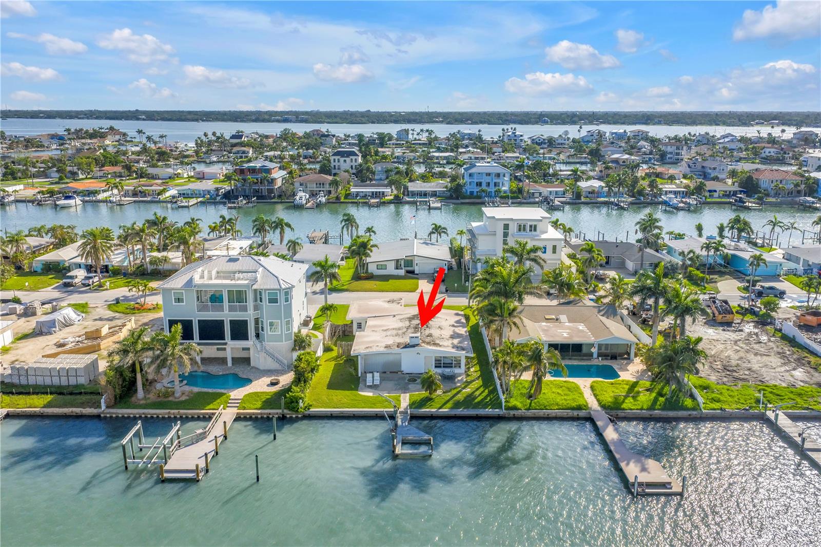 Waterfront Opportunity – Build New or Reimagine Paradise on Isle of Palms
Seize the rare chance to own 70 feet of direct waterfront in the highly sought-after Isle of Palms neighborhood—just minutes from the Gulf with no fixed bridges to slow you down! This 2-bedroom, 2-bath home took on storm surge damage from Hurricane Helene in 2024 and is being sold AS IS, below lot value, offering an exceptional opportunity to rebuild or tear down and start fresh.
Whether you're dreaming of designing your own coastal retreat from the ground up or investing in a major renovation project, this lot is your blank canvas. Interior walls have already been removed, saving you time and effort for your future plans.
The boater’s dream lifestyle awaits—with direct access to the Gulf, and you're just a short walk or bike ride from the Treasure Island Boardwalk, local restaurants, shopping, and sandy beaches. Imagine waking up to sunrise reflections on the water and ending the day with a sunset cruise from your backyard.
Buyers should complete their own due diligence regarding FEMA and city building requirements. The seller makes no guarantees regarding remodel potential.
This is your chance to build the ultimate waterfront lifestyle in one of Florida’s favorite beachside communities. Don’t let this investment slip away—paradise is calling!