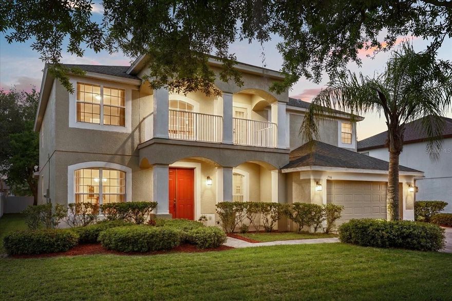 Location, Location, Location! Beautiful 5 bed/3 bath/3 car garage in resort-like Westyn Bay guarded/gated community 18 miles from Downtown Orlando! 30 minutes to the airport, easy access to all major roadways via 429,414,Turnpike and 408. Enjoy the security of a 24hr guarded community.  The amenities include a huge zero-entry pool, splash pad, basketball & tennis/pickleball courts, sports fields, playground & sand volleyball court.  There are walking trails & a great covered dock/fishing pier right on Lake Apopka.  Bike, walk or run...only 1.4 miles to the West Orange Trail.  Minutes to too cute Downtown Winter Garden offering a farmer's market, specialty foods, shopping, art, restaurants and year-round seasonal events.  This home is the popular Chardonnay floorplan from Beazer Homes. The home is absolutely HUGE with 3758 square feet! Formal living and dining room spaces adjacent a dramatic entryway flow right into the spacious family room overlooking a large green canvas of a back yard. Plenty of room to build your dream pool(pre-plumbed/wired for spa). This home boasts high ceilings, arched doorways, dual staircases, an upstairs laundry room and downstairs in-law or guest suite off the family room. The guest suite has an entrance onto the downstairs covered porch.  New roof in 2022, Both AC units replaced in 2024, Fresh exterior paint 2023!  Elegant granite countertops & classic 42" cabinetry bathe the spacious Island kitchen & breakfast bar overlooking the family room, dinette and the back yard. So much light comes in! Up the stairs you have 4 more bedrooms & 2 baths, a family size hall bath & game room.  The luxurious master suite features a tray ceiling, covered balcony access and a 10x12 sitting area JUST FOR YOU! The en suite master bath features a soaker tub, separate shower, split vanities(one raised), water closet, make-up vanity and 2 large closets.  Bedroom 4, the master & the game room all open up to covered balconies.  It's such a nice upgrade to be able to step outside privately and enjoy this gorgeous Florida weather! The owner is motivated.  Call today to schedule an appointment to see all this home has to offer!