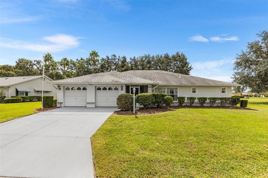 Welcome to this beautifully maintained 3-bedroom, 2-bath home in the highly sought-after Highland Lakes 55+ community. Situated on a gorgeous oversized lot with no home next door and a peaceful water view, this property offers rare privacy and a tranquil setting. ROOF replaced 2016, AC 2021.  Enjoy Florida living at its best from the large screened lanai, ideal for relaxing with your morning coffee or hosting evening get-togethers. Inside, the home boasts an enormous kitchen with abundant cabinet space, generous countertops, and a layout perfect for cooking and entertaining.

Highland Lakes is one of Central Florida’s premier active adult communities, offering a vibrant, resort-style lifestyle. Residents enjoy access to a beautiful clubhouse, indoor and outdoor pool, fitness center, tennis and pickleball courts, shuffleboard, and miles of walking and biking trails. The community also features a private lake with fishing opportunities, RV and boat storage, wood work and metal workshop and an active social calendar with clubs, events, and activities year-round. Conveniently located near shopping, dining, medical facilities, and major highways, Highland Lakes combines the best of low-maintenance living with endless recreation and community engagement.