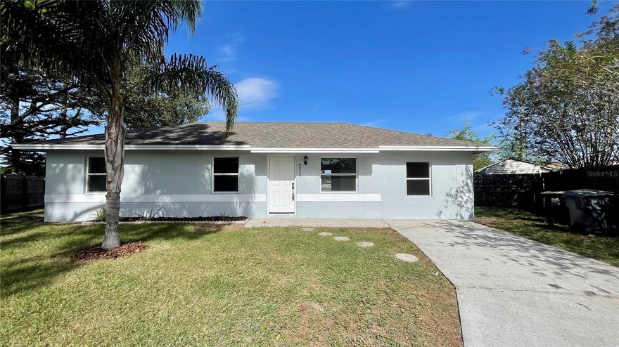 Check out this beautiful property in the lovely crews lake estates subdivision in the heart of Lakeland. Sits on 0.28 acres. This property features 4 bedrooms, 2 bathrooms, utility room, and a spacious backyard fitting for many activities and gatherings. The house was updated with a fresh coat of interior and exterior paint, newly installed kitchen cabinets, stainless steel kitchen appliances, granite kitchen counter tops, and updated lighting, ceiling fans, and fixtures throughout. New A/C installed. Close to major highways and roads, shopping centers, restaurants, and other recreational destinations in the area. Schedule your showing today and make this your new home!