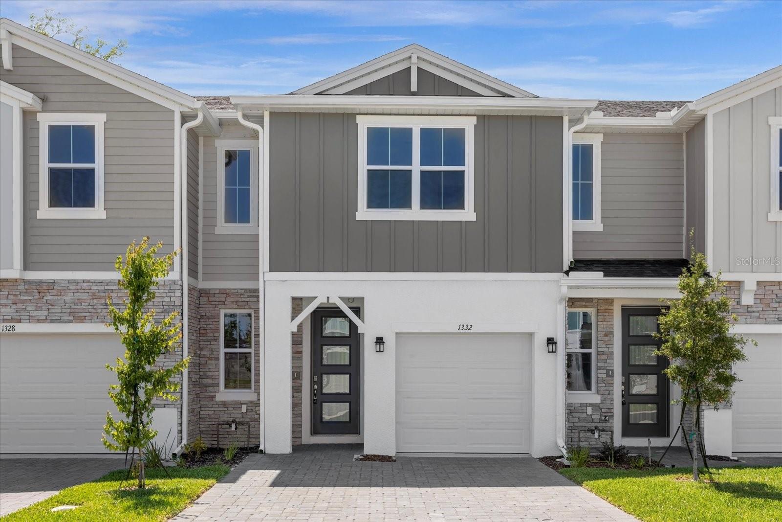 Stunning - brand new construction - Townhome in privately secluded and gated community of Rivers Edge. Light and bright with 3 beds, 2.5 bath and 1 car garage. Featuring an open floor plan with a contemporary design, energy efficient windows, a gourmet kitchen with wood cabinets, solid counter surfaces and stainless steel appliances. All bedrooms and loft area are located on the second floor and offering plenty of light and private views over the conservation area. Rivers Edge is located within minutes to shopping, entertainment and I-4. Call and schedule your private viewing today !