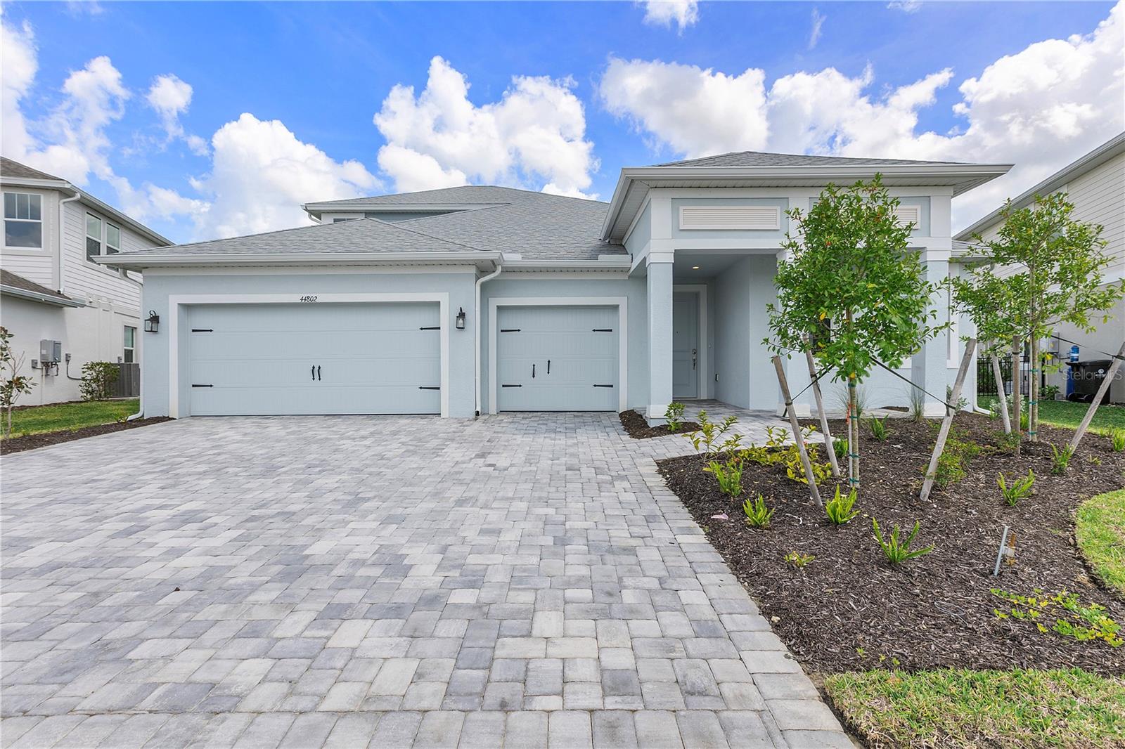 Come and check out this “move-in ready” 4 bedrooms, 4 bath home which includes a 3 car garage in picturesque Babcock Ranch. This new home features a separate laundry room, large great room with a distinct eating space off the kitchen. In addition, a center Island in the kitchen allows for easy entertaining or quick on the run meals. The den/office features glass panel doors allowing for wonderful natural light. The primary bed/bath is on the main floor and includes a walk-in closet, a double sink with a large walk-in shower. The builder will contribute towards closing costs with use of their preferred lender.