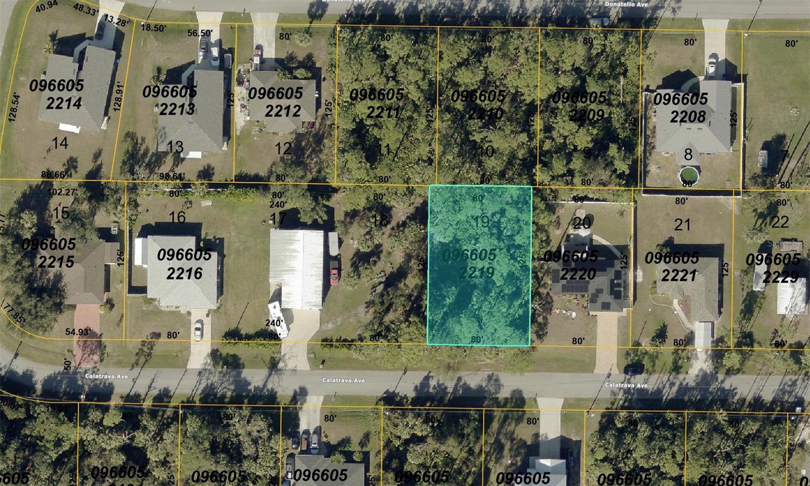 Centrally located lot is in a Desirable location. Lot directly behind also being sold as a separate listing. Buy both to have almost half an acre of privacy and space! Not in Flood zone. Close to I-75, beaches, shopping, schools, and town centers! Come check out this lot today!