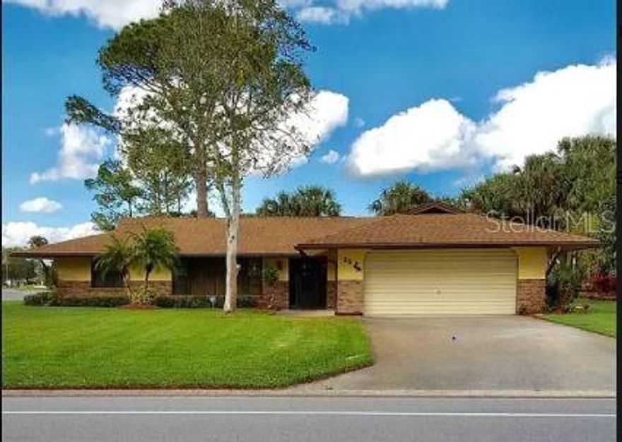 Beautiful home sits on the 18th greet at Hidden Lakes Golf Course. Enjoy the views from your over-sized screened in lanai while entertaining friends and family. This home sits on an oversized corner lot. ;Water: City