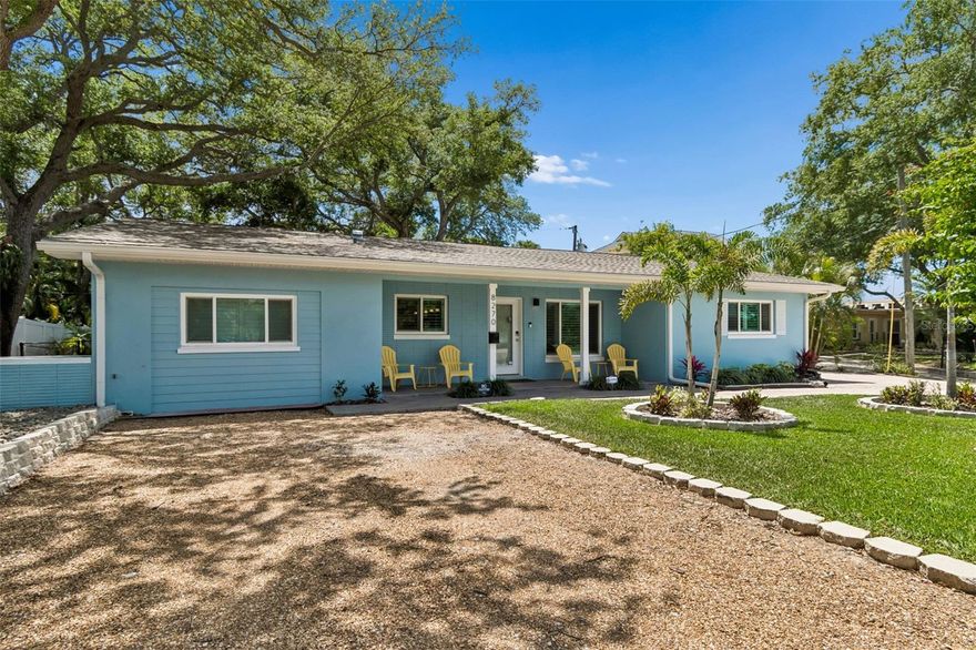 This beautiful gem is tucked away at the end of a private cul-de-sac in the highly desirable Villa Park Estates within Jungle Terrace. This recently and completely renovated home showcases a clean, open split floor plan that flows effortlessly around a spacious kitchen and dining area—highlighted by a large granite island perfect for both meal prep and gathering with friends.
 
Step into the backyard and you'll discover a private paradise designed for both relaxation and entertainment. Enjoy the heated saltwater pool with all new pool equipment, set on a gorgeous travertine deck. There’s also a screened-in porch featuring a dry bar and an adjacent dining/game area, offering the perfect setting for hosting guests or unwinding after a long day.
 
The primary suite is bright, expansive, and inviting, boasting a walk-in closet and an updated bathroom for your comfort. Two additional large bedrooms are situated on the opposite side of the home, each with easy access to a full bath, offering privacy and convenience for family or visitors.
 
Recent upgrades make this property truly move-in ready: you'll benefit from a new roof, hurricane-rated windows and doors, all new insulation and A/C ductwork, new appliances, plantation shutters, pool equipment, soffits, gutters, and brand new interior and exterior paint. The low-maintenance landscaping is complemented by a fully automated irrigation system, while dual driveways, a fully fenced yard, and generous space for guests ensure you have everything you need.
 
Location is key, and this home is just minutes from stunning beaches, vibrant downtown St. Petersburg, and a variety of local dining options. Plus, you’ll enjoy convenient access to a waterfront park and boat launch nearby. This is a rare opportunity to experience comfort, style, and privacy in one of the area’s most sought-after neighborhoods.