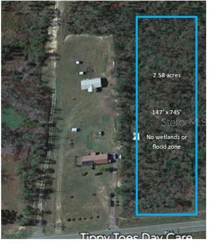 Great lot to build your home or mobile/modular home. 2.58 acres. No flood zone or wetlands present. Lot is 147'x745'. Call county planner with what you'd like to do with the parcel to confirm/verify zoning and setbacks. Zoned residential.
GPS Coordinates estimated: 30.7195,-85.0791 and 30.7199,-85.0791. Go to Google Maps and type in the coordinates and it will get you there.