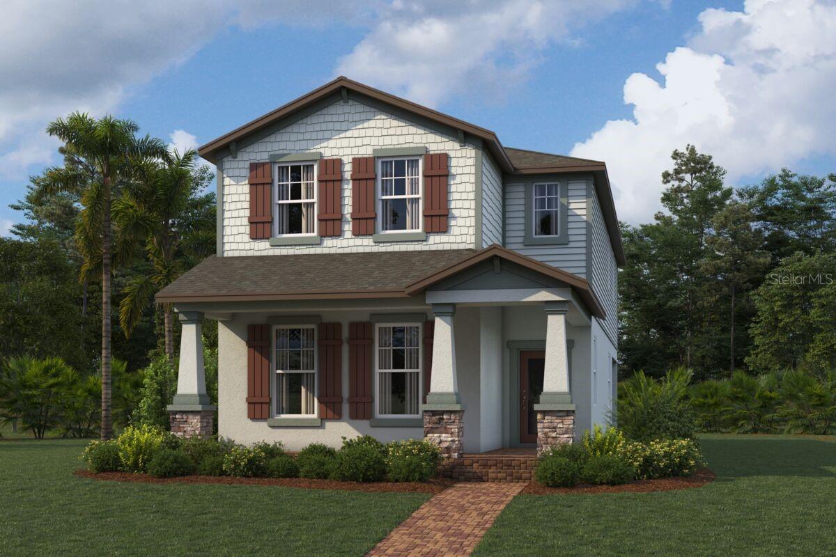 Under Construction. Discover this stunning new construction home for sale, located at 1389 Lumpini Street in Saint Cloud. Situated on a corner lot, this home features 4 bedrooms–including a first-floor guest bedroom–3 full bathrooms, a powder room, an open-concept living space, a 10' x 14' lanai, a 2-car garage, and much more! This beautifully designed new construction home provides the perfect balance of comfort and functionality. The thoughtful layout features an impressive open-concept living space that creates a natural flow between the kitchen, dining, and living areas - ideal for both everyday living and entertaining guests. The home boasts 4 well-appointed bedrooms, including your owner's bedroom with an en-suite bathroom located upstairs off the loft. With 3 bathrooms strategically placed throughout the home, morning routines become effortless for the entire household. The community's location places you in a friendly Saint Cloud neighborhood with proximity to beautiful parks and recreational areas. Experience the advantage of being the first to live in this impeccably crafted home!