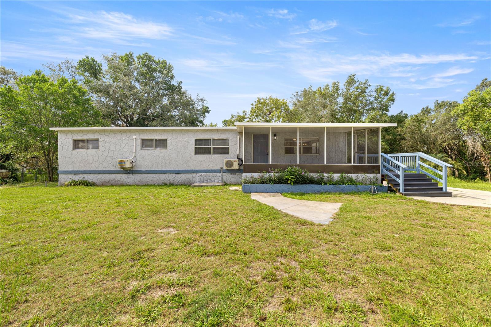 Step into this newly renovated 3 bedroom, 2 bathroom home sitting on nearly half an acre! With no lot rent and no HOA, you’ll enjoy both space and freedom.
Relax and unwind on the front and back screened-in porches, perfect for morning coffee or evening libations. Inside, the home offers a clean, modern look with laminate flooring throughout for easy maintenance. The open and airy layout flows beautifully. The primary bedroom has ample closet space and en suite bathroom. The kitchen is modern with plenty of cabinet and counter space. Indoor washer and dryer hookups add everyday convenience to this abode!
Brand new mini-split units help cool and heat the home quickly. The water heater is brand new - and tankless! The extra-long driveway provides plenty of room for parking. Shed in back yard will convey with the property. Metal Roof.
Whether you’re searching for a personal residence or a rental investment, this home is move-in ready and waiting for you. Cash only due to age. Inverness features medical facilities, shops, and restaurants alike.
Don’t miss this opportunity—schedule your showing today!