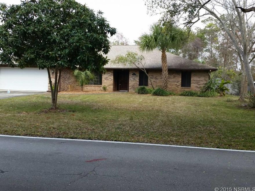 NEWLY REMODELED BRICK..4 bedroom 2bath 2car home..PAY NO HOA FEES - This home was Grandfathered in!! New kitchen cabinets, granite countertops, stainless appliances, new Laminate floors, Large fire place, vaulted ceilings, french doors, walk in closets in all bedrooms, skylights, Bathrooms have been completely updated, Large enclosed porch with room for a pool table. Beautiful and quiet setting among executive homes of Sugar Mill Country Club and one of the nicest golf courses in Volusia County. Really a must see to appreciate. More than a Country Club or Championship course, Sugar Mill Country Club is member-owned and financially sound. They are dedicated to the time honored traditions of the game, Sugar Mill Country Club Members enjoy a lifestyle that is connected, active and balanced to a tee!Club amenities are second to none. Sugar Mill is a full-service country club offering a challenging 27-hole championship golf course. Members enjoy a first-class tennis facility, a state-of-the-art fitness center and an opportunity for casual or formal dining.!All information recorded in the MLS is intended to be accurate but can not be guaranteed.. ;Water: City