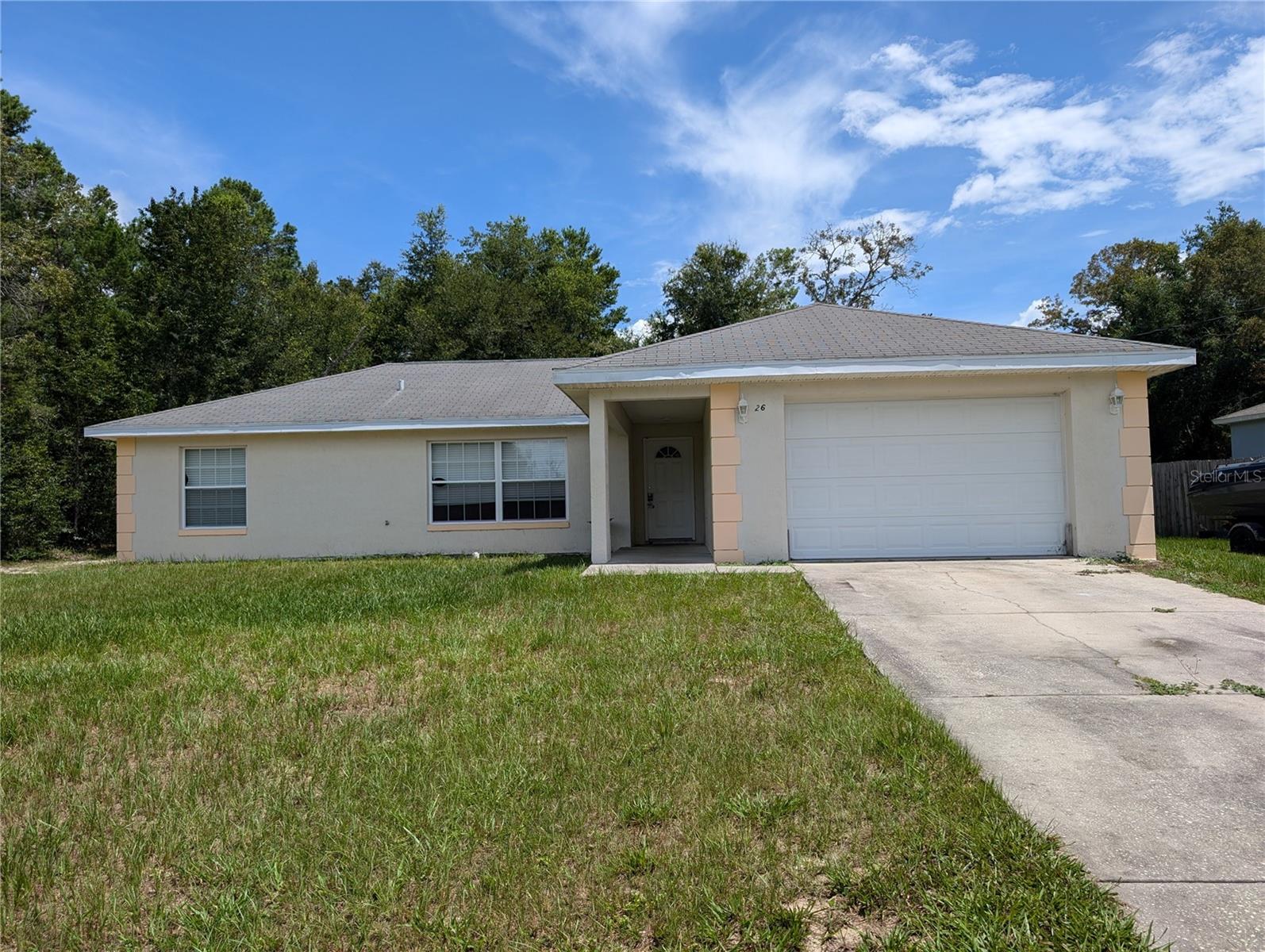 This concrete block home offers a NEW HVAC UNIT (Less than one year old) and ALL THREE spacious bedrooms have walk-in closets! Located in Silver Springs Shores (North Side of Maricamp Rd), Enjoy your morning coffee sitting in the screened-in back porch overlooking a spacious backyard. This home is convenient to shopping, restaurants, and doctor's offices (all within a 4 minute drive or less.)
