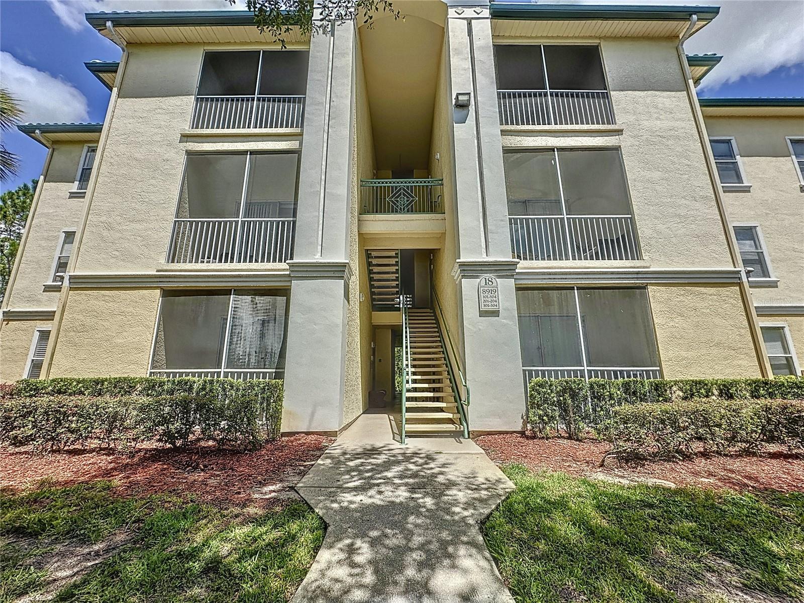 Welcome to this beautifully maintained 2-bedroom, 1-bath first-floor condo located in the desirable gated community of Legacy Dunes. This home features an open floor plan with a modern kitchen, indoor laundry room with washer and dryer, and a spacious living/dining area.The primary bedroom offers a large closet and direct access to the full bathroom. The second bedroom also includes a generous closet and natural light. Enjoy the outdoors from your private screened-in patio with a storage closet and no rear neighbors—a peaceful setting with scenic views.Legacy Dunes offers resort-style amenities including:Heated outdoor poolsFitness centerTennis and basketball courtsBeach volleyballBBQ and picnic areasClubhouse and moreConveniently located just minutes from Walt Disney World, I-4, SR-429, shopping, dining, and all of Central Florida’s top attractions. Ideal as a primary residence, vacation home, or investment property. Schedule your showing today!