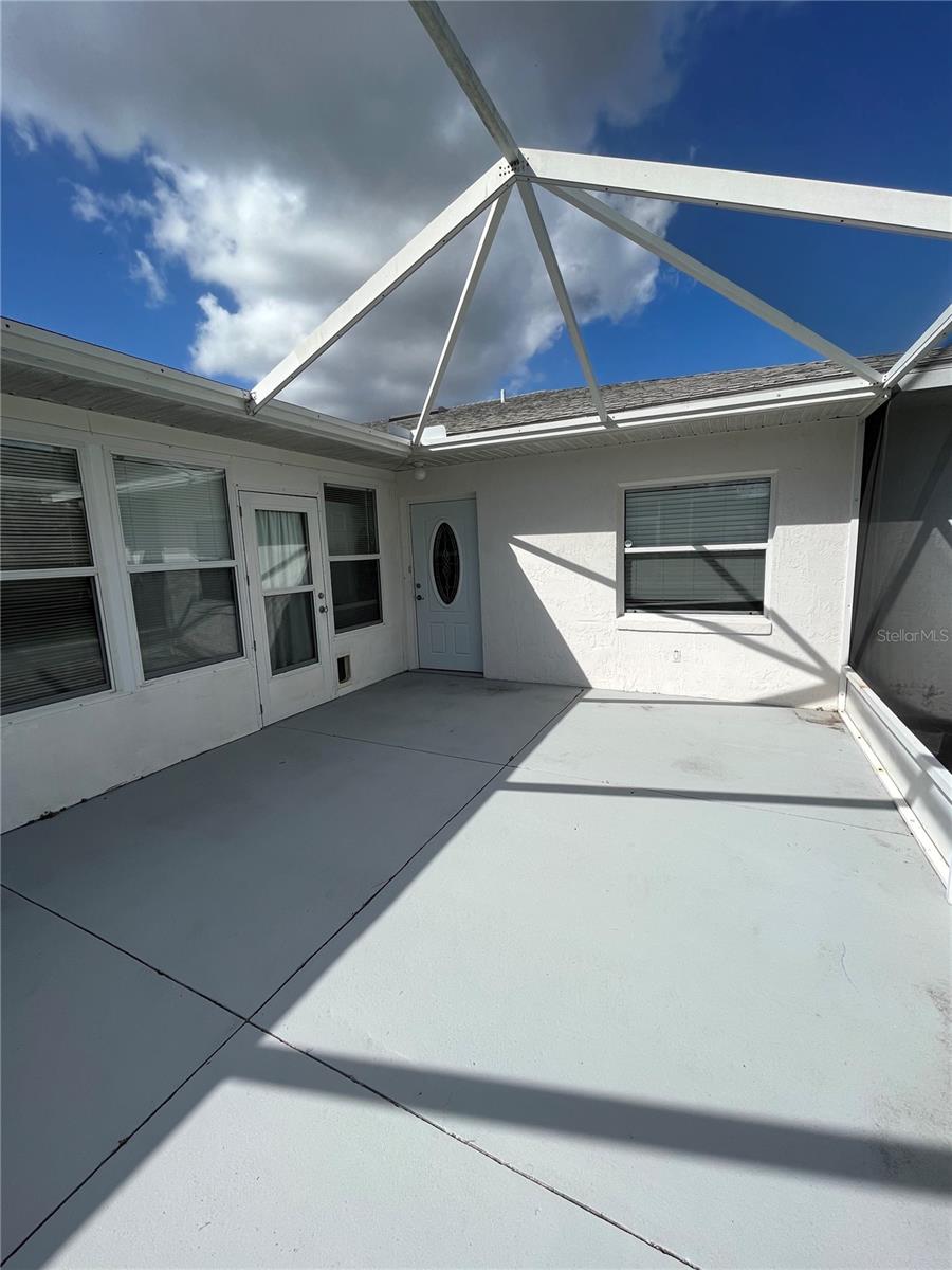 Beautifully updated 2 Bedroom, 2 Bathroom, 1418 Square Foot Villa located in the gated community of Royal Oak Estates in Leesburg, FL. is MOVE IN READY! This home has an Open Floor Plan and includes New Luxury Vinyl Flooring, has.been Newly Painted throughout the interior and exterior of the home and the Screened Lanai Patio has also been newly painted. Updates include Custom bead board, Crown Molding, Custom Board and Batten, New Primary Bathroom Cabinets, Granite Countertops, New Fixtures, New Hall Bathroom Cabinets, New Kitchen Cabinets and Designer Wall Paper in the Primary Bathroom. The home also features New Ceiling Fans and Door Knobs, Custom Pantry in the Kitchen, Stainless Appliances, Double Wide Refrigerator, New Designer Lights, New Washer and Dryer, and the Drapes and Curtain Rods Convey with the home. This charming home is located near shopping, medical facilities, restaurants and is less than 15 minutes from The Villages. Come take a look as this home will not be on the market long!