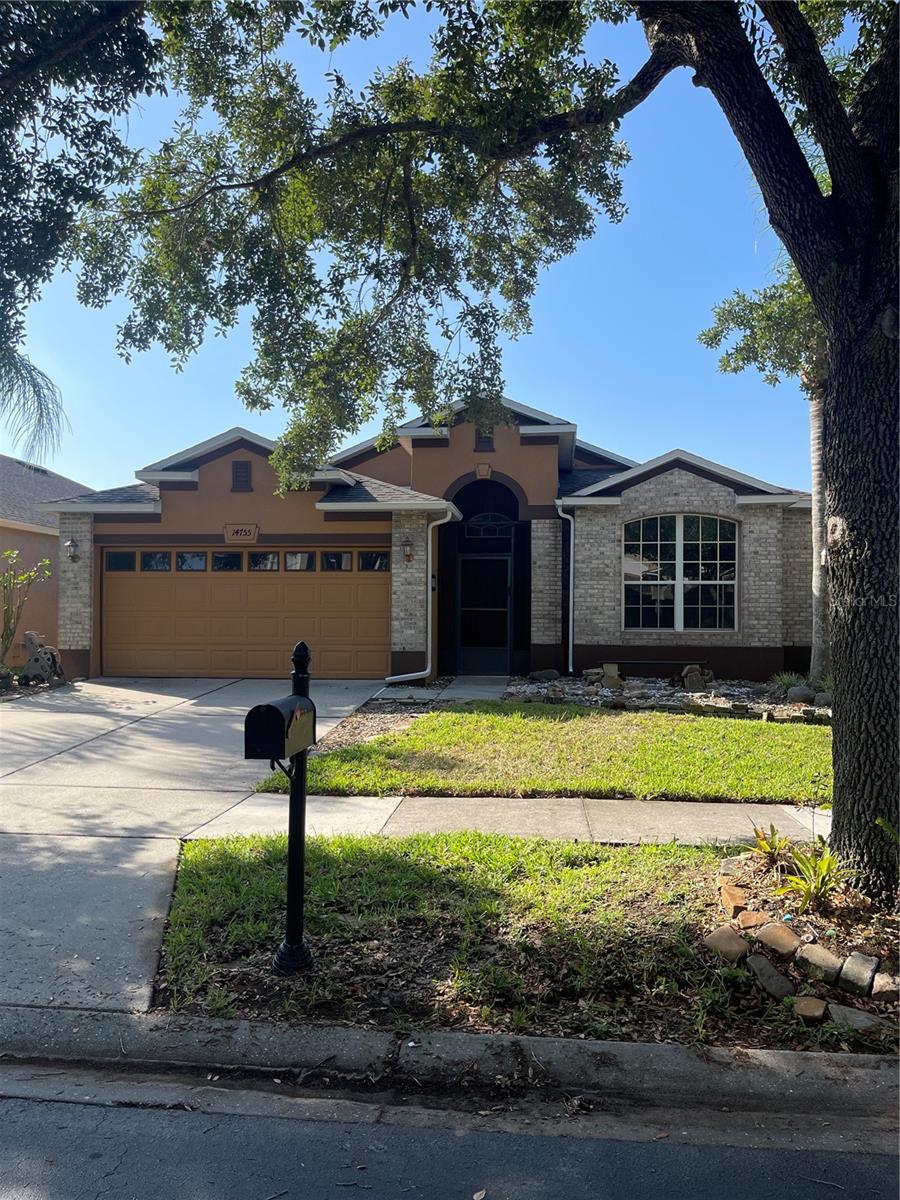 Single story house with peaceful lake front view and fenced backyard. The interior consists of a living/dining room combination, split floor plan with four bedrooms, open kitchen, and family room. Complete application required with copy of applicant's driver's license. Complete credit reports for all adults required, proof of income (last two paystubs, last 2 months bank statements). Only 1 pet permitted. Located in Stoneybrook West community. Water view!
