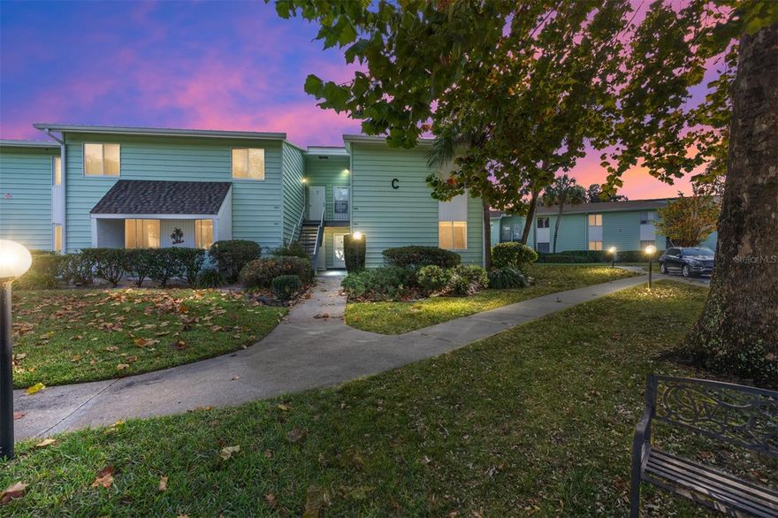 Welcome to carefree living in this charming 1-bedroom, 1-bathroom ground-floor condo located at 584 Midway Dr Unit A in Ocala. Nestled in a peaceful 55+ active adult community, this delightful home offers stunning views overlooking the golf course at the Country Club of Silver Springs Shores—perfect for enjoying your morning coffee or relaxing in the evening. Inside, you’ll find a comfortable and practical layout with a bright living area, an efficient kitchen, and a spacious bedroom. This ground-level unit provides ease of access and a serene atmosphere, offering a low-maintenance lifestyle in a friendly neighborhood setting. Conveniently located near shopping, dining, golf, and medical facilities, this home combines relaxation and practicality. Monthly HOA fees include insurance, building maintenance, lawncare, basic cable, garbage pickup, and use of the community pool—allowing you to enjoy simple, stress-free living. Residents also benefit from proximity to the Silver Springs Shores Community Center, which offers a robust lineup of weekly activities such as fitness classes, yoga, pickleball, aqua-cise, tot time, bridge, and table tennis. Membership to the community center is only $5/year, making it an affordable way to stay active and socially engaged. Each month brings a new calendar of special programs including movies, billiards, Texas Hold’em, and more—ensuring there’s always something enjoyable to look forward to. Whether you’re seeking a peaceful retreat, a seasonal home, or an inviting full-time residence, this well-located condo offers the perfect blend of comfort, convenience, and community amenities. Don’t miss your opportunity to enjoy low-maintenance living with a beautiful golf-course backdrop!