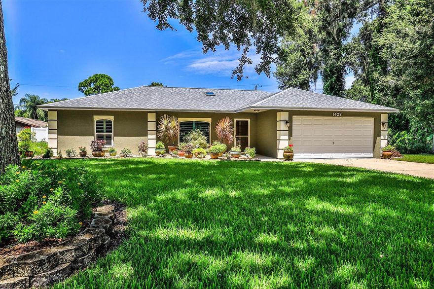 Ready to move in, beautifully updated and maintained 3Br/2Ba/2 Car Garage home on street of nice homes awaits you. Concrete block construction, New Impact Resistant Windows and AC system in 2011, New Roof 2017. Split-Bedroom and Open Floor Plan with Vaulted Ceiling in Living area. Plantation Shutters on street side, skylight in living area. Updated kitchen with newer appliances, kitchen island, 16 inch tile floors. Laminate floors and tile throughout, no carpet to deal with. Updated bathrooms. Screened porch leads to beautifully landscaped backyard, 10x10 patio, 15 foot above-ground salt water pool, and 8 x 11.7 aluminum shed with electric service, all Privacy Fenced with 2019 New, Miiami-Dade Rated vinyl fence. Irrigation system in 2003, with grey water to it. ;Water: City