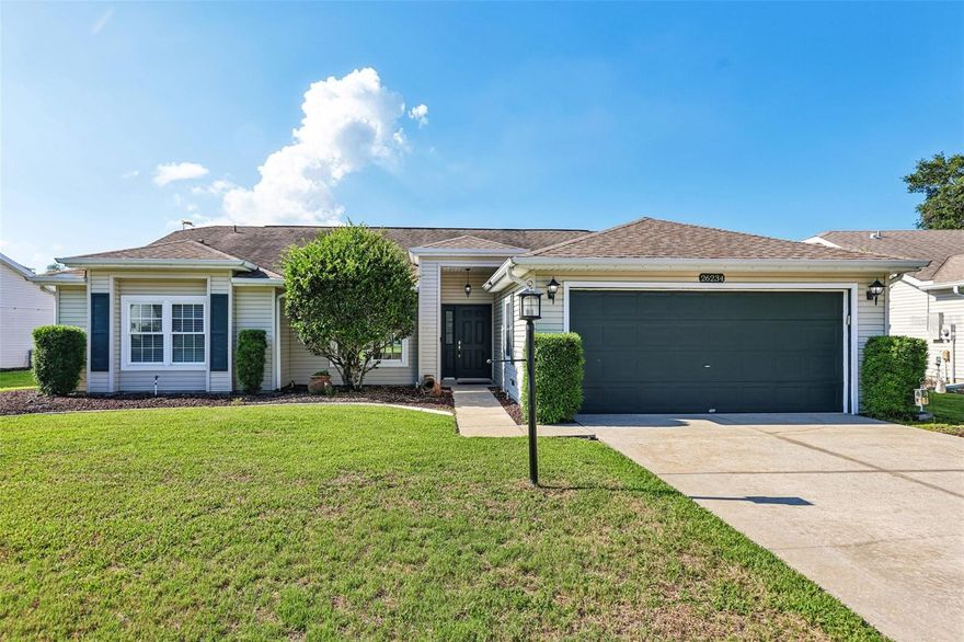 Affordable GOLF-FRONT living in the highly desirable 55+ community of The Plantation at Leesburg! This well-maintained 3-bedroom, 2-bath, split floor plan home offers beautiful golf course VIEWS, an inviting open layout, and new WOOD FLOORING throughout the main living area. The kitchen features GRANITE COUNTERTOPS, NEWER APPLIANCES ample cabinet space, and great flow for everyday living and entertaining.  Relax year-round in the enclosed lanai overlooking the peaceful golf course setting. (AC 2024)  Residents enjoy access to two golf courses, three clubhouses, heated pools, tennis, pickleball, softball, shuffleboard, and endless social activities for an active Florida lifestyle. Conveniently located near shopping, restaurants, hospitals, and Orlando attractions. Whether you are searching for a full-time residence, winter retreat, or investment opportunity, this affordable golf-front home is a must-see. Schedule your private showing today before this one is gone!
