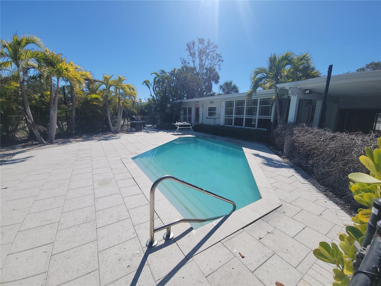 Seize the moment on Anna Maria Island! Unlock the potential of this 3-bedroom, 3-bathroom home, perfectly situated on a spacious corner with a 9,282 square foot lot. Currently offers 1,868 square feet under roof, this property offers a blank canvas for your dream island retreat. Zoned for a DUPLEX adds even more flexibility for your design vision. Key Features include a lovely Pool and Pool Deck: Perfect for year-round enjoyment. One-Car Garage and Carport: Adds convenience and storage. Private backyard, perfect for relaxing or entertaining.
This home, impacted by Hurricane Helene, is being sold AS IS, has been meticulously cleaned out and is ready to be put back together.
Don’t miss your chance to transform this space into your seaside retreat! Previously a 7-night rental with a solid rental history.
Contact today to learn more and schedule a showing.