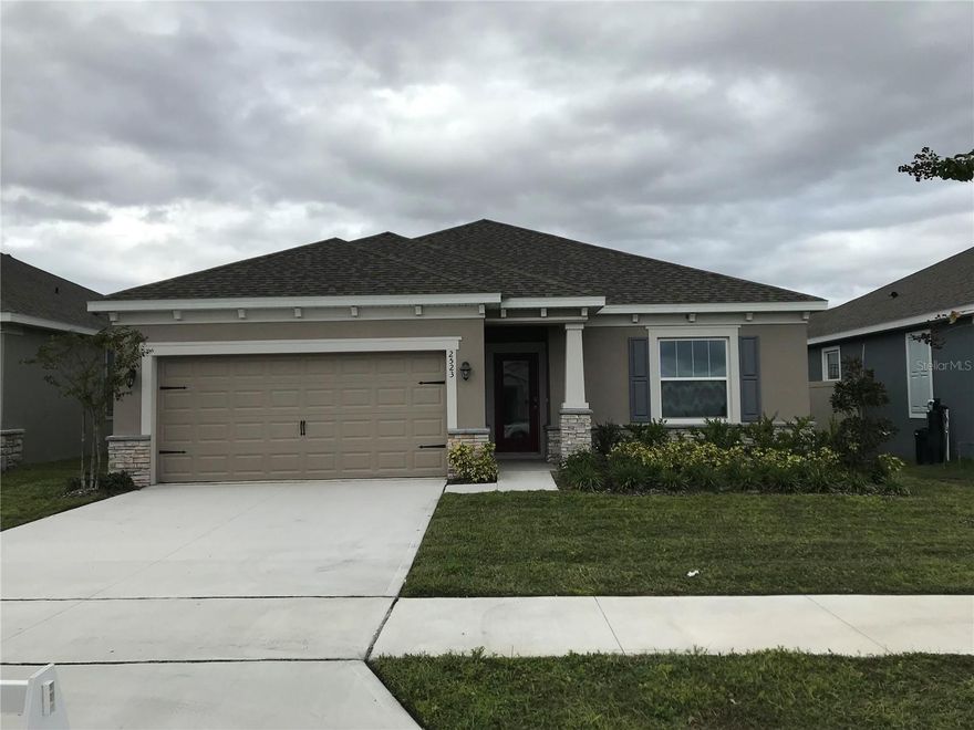 AVAILABLE NOW!! MOVE IN READY!  BEVERLY MODEL! The exterior features brick stones along the bottom of the home. 9'4" ceiling height, granite in kitchen and bathrooms, walk-in tile shower, 42" kitchen cabinets with crown molding.  The Beverly is an open floor plan with great room room, big secondary bedrooms and an impressive owners suite which has a huge walk-in closet. Well appointed kitchen includes all stainless appliances, granite counter-tops in kitchen and bathrooms, kitchen island overlooking the dining and great room. Indoor laundry room. 10 Year Structural Warranty,  1 year Builders Warranty. New Dishwasher, Microwave, Range, refrigerator, washer and dryer included!