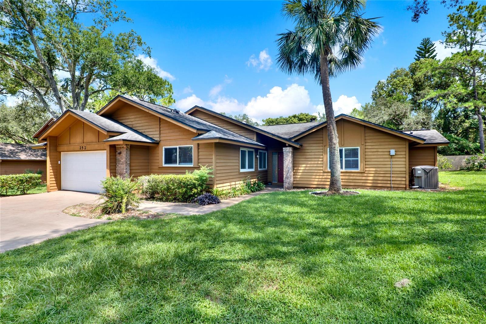 Welcome to your dream home nestled in the highly desirable Wekiva community, Hunters Point. This spacious and light-filled 4-bedroom, 3-bath residence offers the perfect blend of comfort, style, and functionality - all on one convenient level. Situated on an oversized and private lot, the home features an inviting open floor plan that flows seamlessly from room to room. With two primary bedroom suites, this layout is ideal for multi-generational living or hosting guests in comfort. An additional dedicated office space provides the perfect work-from-home setup. 2 additional bedrooms and bath round off this perfect floor plan. Step outside into your own backyard retreat—an expansive screened, heated pool/spa area surrounded by mature landscaping and a tranquil fenced in yard that is perfect for entertaining or relaxing in peace. 2 AC units – 2019 & 2020). Water Heater 2022, Bamboo flooring in bedrooms, pull down attic, newer fence 2021 and whole house replumb 2015. Enjoy the unbeatable lifestyle that comes with living in the Wekiva area, just minutes from shopping, dining, a scenic golf course, numerous parks, and access to over 25 miles of community trails—perfect for walking, running, or biking. Community features clubhouse, park, playground, tennis and fishing. Top rated Schools!!! Don’t miss your opportunity to own this unique home in one of Central Florida’s best communities.