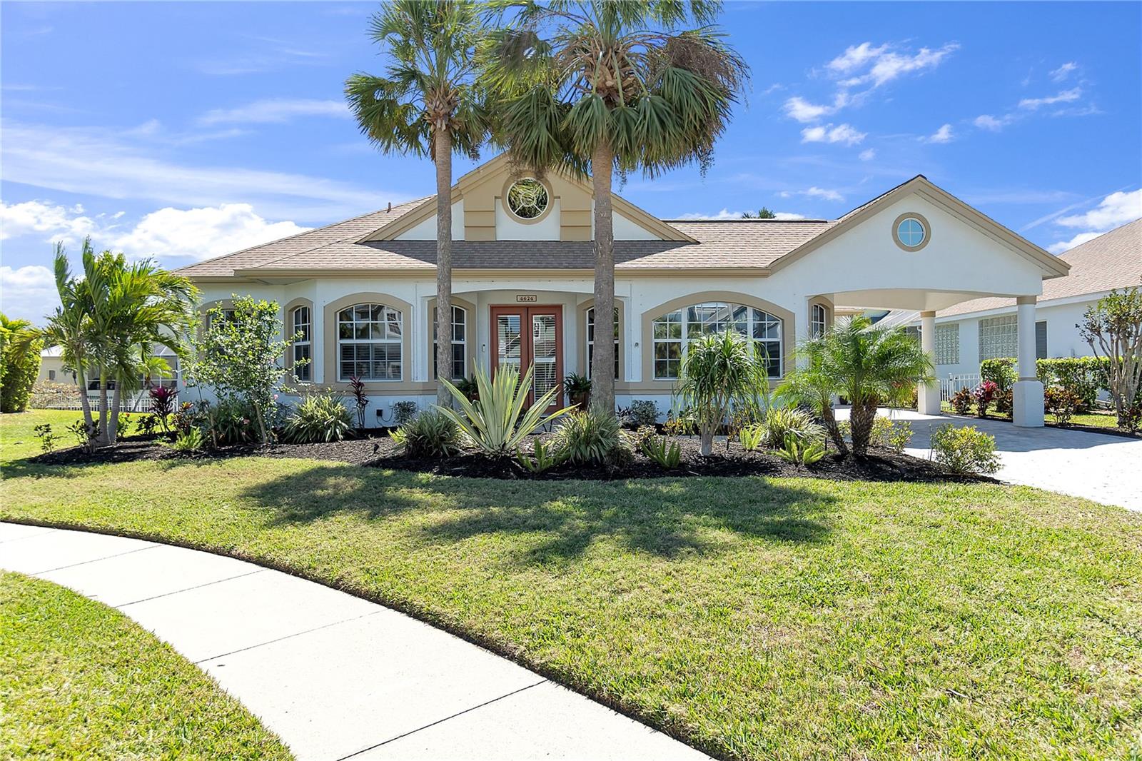 One or more photo(s) has been virtually staged. Discover the epitome of waterfront living in this captivating 3-bedroom, 2.5-bathroom pool home, perfectly situated in the amazing boating community of the Inlets. This residence offers a unique blend of charm, convenience, and elegance, all nestled on a serene cul-de-sac lot that ensures both privacy and tranquility.
Imagine waking up to the gentle sounds of waterfront living, with easy access to the Intracoastal waterways, the Manatee River, and even the Gulf of Mexico right at your doorstep. This home has been meticulously maintained and thoughtfully updated with modern finishes, making it a true gem in the community.
Upon entering, you'll be greeted by a beautifully renovated interior that boasts a fresh coat of paint, both inside and out. The kitchen has been masterfully redesigned with space-saving elements such as a low bar and gleaming granite countertops, complemented by high-end stainless steel appliances, including a brand-new refrigerator installed in 2023. The gas line for the range and dryer adds an extra touch of convenience.
The bedrooms and den have been elegantly updated with engineered wood flooring, while the primary bedroom features stylish shiplap accents. A 50-gallon gas hot water tank, new sink, and faucet ensure that every detail has been considered for your comfort. Additional updates include a brand-new attic fan, custom built-ins, crown moldings, and LED lights throughout the house, creating a warm and inviting ambiance.
Step outside to find an extended lanai with brick pavers, perfect for outdoor entertaining. The heated sparkling pool, renovated in 2022, is surrounded by a new pool cage, also installed in 2022, providing the ideal setting for relaxation and fun. An electric awning shade offers sun protection, while super gutters installed in 2023 ensure efficient water management. The fenced backyard is perfect for pets, and Kevlar hurricane screens provide extra protection during storms.
Beyond the home itself, the community offers low HOA fees, no CDD fees, and a variety of social venues and groups to enhance your lifestyle. Conveniently located near major destinations like I-75, St. Petersburg, Sarasota, and three major airports, this home provides easy access to pristine beaches, world-class shopping, historic Bradenton, and its charming Riverwalk.
Don't miss out on the opportunity to experience the best of waterfront living in this exquisite property. Schedule your viewing today and let the enchanting allure of this home captivate your heart.