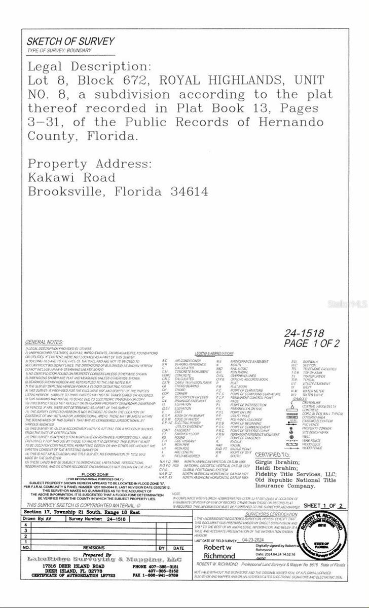 ROYAL HIGHLANDS - Land