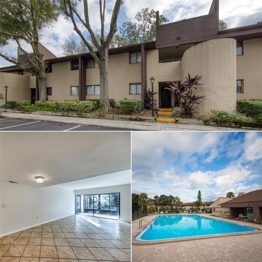 First floor unit in Village Lake Condo with 3 bedrooms and 2 bathrooms. This unit offers ample natural light, a large living/dining combo, 3 spacious bedrooms with great closet space, beautifully updated bathrooms and a washer/dryer. Also included is a large Florida room with storage and access to a fenced in yard, which makes it easy if you have pets! Community features a large outdoor pool and playground. Conveniently located near I275, Gandy Blvd & Fourth St N. Quick & easy access to St Pete/Clearwater Airport, Downtown St Pete and the best beaches around!