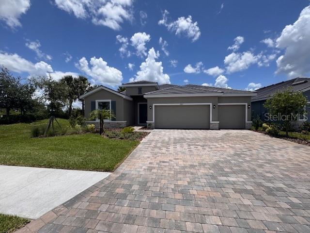 MOVE IN READY! ALL CLOSING COSTS PAID & SPECIAL INTEREST RATES WITH OUR PREFERRED LENDER NOW UNTIL SEPTEMBER 28TH. Self-guided tour available on this quick move-in home every day from 7am-9pm. Stop by to tour on your own time.
Star Farms at Lakewood Ranch is D.R. Horton's premier destination located in the award-winning master-planned community of Lakewood Ranch. Set within Southwest Florida's natural beauty and close to many popular area attractions, this 700-acre gated neighborhood will consist of 1,500 single-family homes, townhomes, and paired villas, all designed to meet the needs of today’s modern family. Star Farms is debuting our new Express Modern Series homes, ornamented with chic, contemporary exteriors and complete with matching trendy interior finishes. All homes will include luxury vinyl plank flooring in the main living areas, quartz countertops throughout, stainless steel appliances, and much more! All of our homes feature all-concrete block construction on the first and second floors and D.R. Horton’s state-of-the-art Smart Home Automation system. The first phase of The Resort Club amenity center is NOW OPEN, including Trade Route Coffee Kitchen, Resort Style Pool, Fitness Center, Athletic Performance Center, and Pet Park. Future phases of The Resort Club will include a Poolside Bar & Grill, Outdoor Activities Area, The Event Center, and The Terrace Chef’s Patio. Future amenity centers, Junction Place & Cabana Corner, will include a Baseball Field, Tennis, Pickleball & Basketball Courts, Golf Cart Parking, Playground, Clubhouse, Resort Pools & Splash Pad, Poolside Cabanas, Sand Volleyball, Poolside Grilling, Pet Park and more. Let America’s #1 Builder help you attain your piece of The Ranch at Star Farms at Lakewood Ranch.