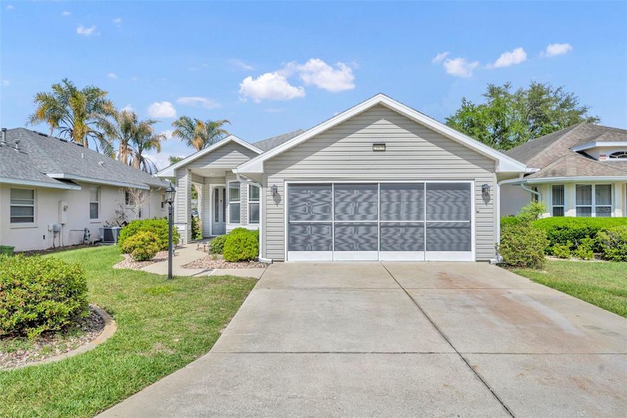 Welcome to this beautifully maintained light and bright 3-bed, 2-bath split plan home featuring laminate flooring and fresh neutral paint through out, with a  sunroom offering 1,438 sf of comfortable living in a highly desirable 55+ gated golf community featuring an 18 hole course with pro shop and restaurant. This inviting residence provides the perfect blend of relaxation and active living, with spacious interiors ideal for both everyday comfort and entertaining. Enjoy the peaceful surroundings and the sense of security that comes with living in a well-established, amenity-rich neighborhood designed for an engaging lifestyle. Residents enjoy access to an impressive Rec Center featuring two pools (one indoor and one outdoor), tennis and pickleball courts, facilities for corn hole, shuffleboard, bocce, and even a softball field. Indoors, you’ll find a fitness center, card room, billiards, arts and crafts spaces, and a well-stocked library. There are 4 lakes, wildlife areas and a nature trail. The community’s Great Hall includes a ballroom with a stage and dance floor, perfect for social events and entertainment. With over 75 clubs and regularly scheduled activities, there are endless opportunities to stay active, social, and connected every day.