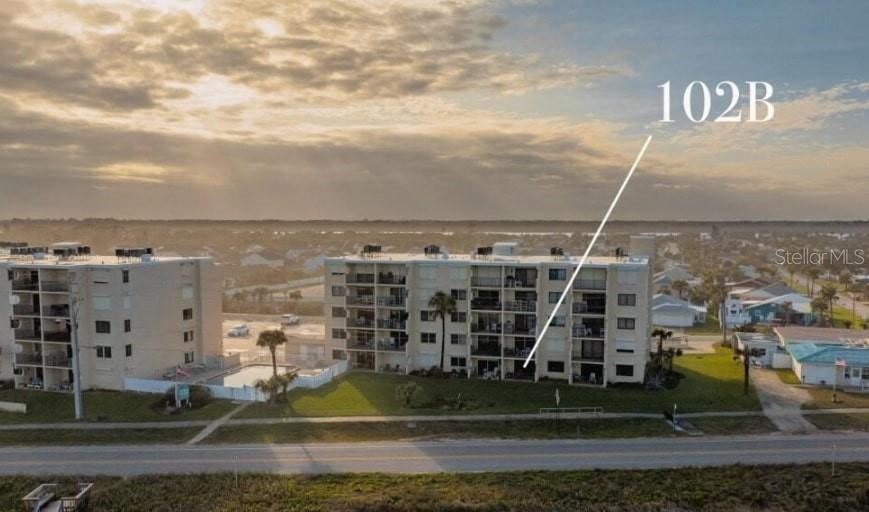 Don't miss this rare opportunity to own a fully remodeled, ground-floor unit with direct ocean views in Ormond Beach! This beautifully updated residence features wood-grain tile flooring throughout, brand-new hurricane-rated windows and sliders with turtle tint, a new storm door, and custom vertical blinds. The kitchen has been thoughtfully upgraded with ceramic countertops, a subway tile backsplash, 42'' soft-close solid wood cabinets with crown molding, and premium Samsung appliances including a canopy range hood. (Note: Klasse second refrigerator does not convey.) Enjoy the convenience of an in-unit laundry room equipped with a stackable washer/dryer and bonus cabinet storage from the previous kitchen layout. Lighting has been updated throughout, with the exception of two hallway fixtures. This non-smoking unit includes two deeded parking spaces - one in the secured underground garage and one directly in front of the unit. Community amenities include a pool and BBQ area for relaxed coastal living. Furniture is available for purchase separately. Home warranty being offered with full-price.