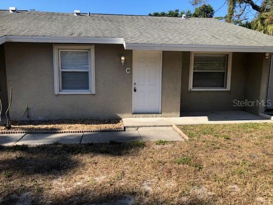 DEPOSIT FREE SECURITY OPTION AVAILABLE .. ONLY FIRST AND LAST REQUIRED FOR QUALIFIED APPLICANTS. TOTAL UPGRADE: ALL NEW APPLICANCES, BATHROOM SINK/VANITY, CLOSET DOORS AND MORE! This is a great school district, Ozona Elementary, Palm Harbor Middle and walking distance to Palm Harbor University High School! Located in the Heart of Palm Harbor and walking distance to downtown bars, restaurants, and Pop Stansell Park!
Unit C is a very clean & cozy 2 bed/1 bath that is equipped with a washer/dryer. All units are measured separately, and have central heat/air ,extra storage unit outside. The property is conveniently located near many restaurants and shops close to downtown Palm Harbor. Fst, Last and Security plus all tenants must pass our credit and background check which is $100 each adult and must be done on our website. There is also a $150 lease preparation/admin/walkthrough report fee. Virtual 360-degree tour available, please contact agent. Mandatory $49.95 a month Resident Benefits Package, includes HVAC air filter delivery, credit building/reporting, $1M Identity Protection, Online Tenant Portal, Utility Concierge Service, Resident Rewards Program. APPLY TODAY. WONT LAST!